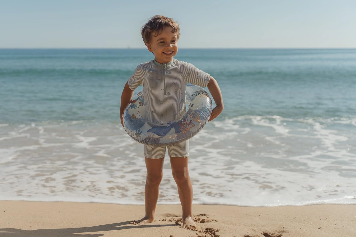 Schwimmshirt + Badehose 2er Set - Ocean Adventure grün (Gr. 62/68)