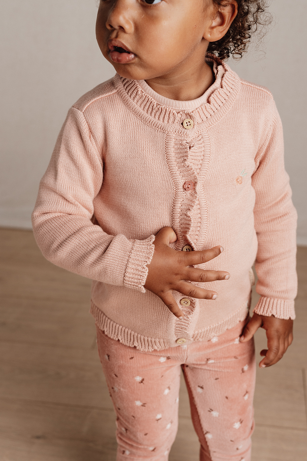 Strickjacke - Little Farm soft rose (Gr. 86)