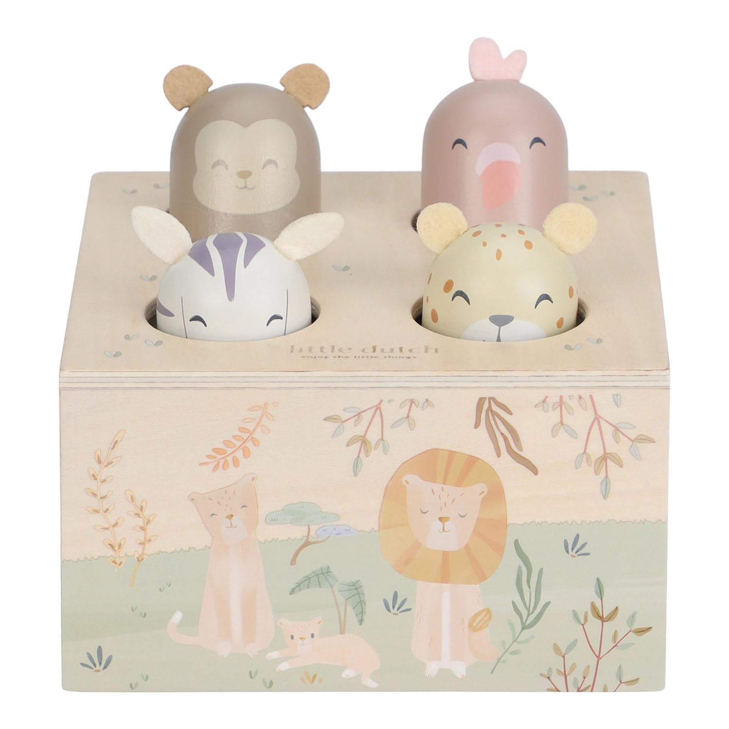 Holz Pop Up Spiel - Safari Friends