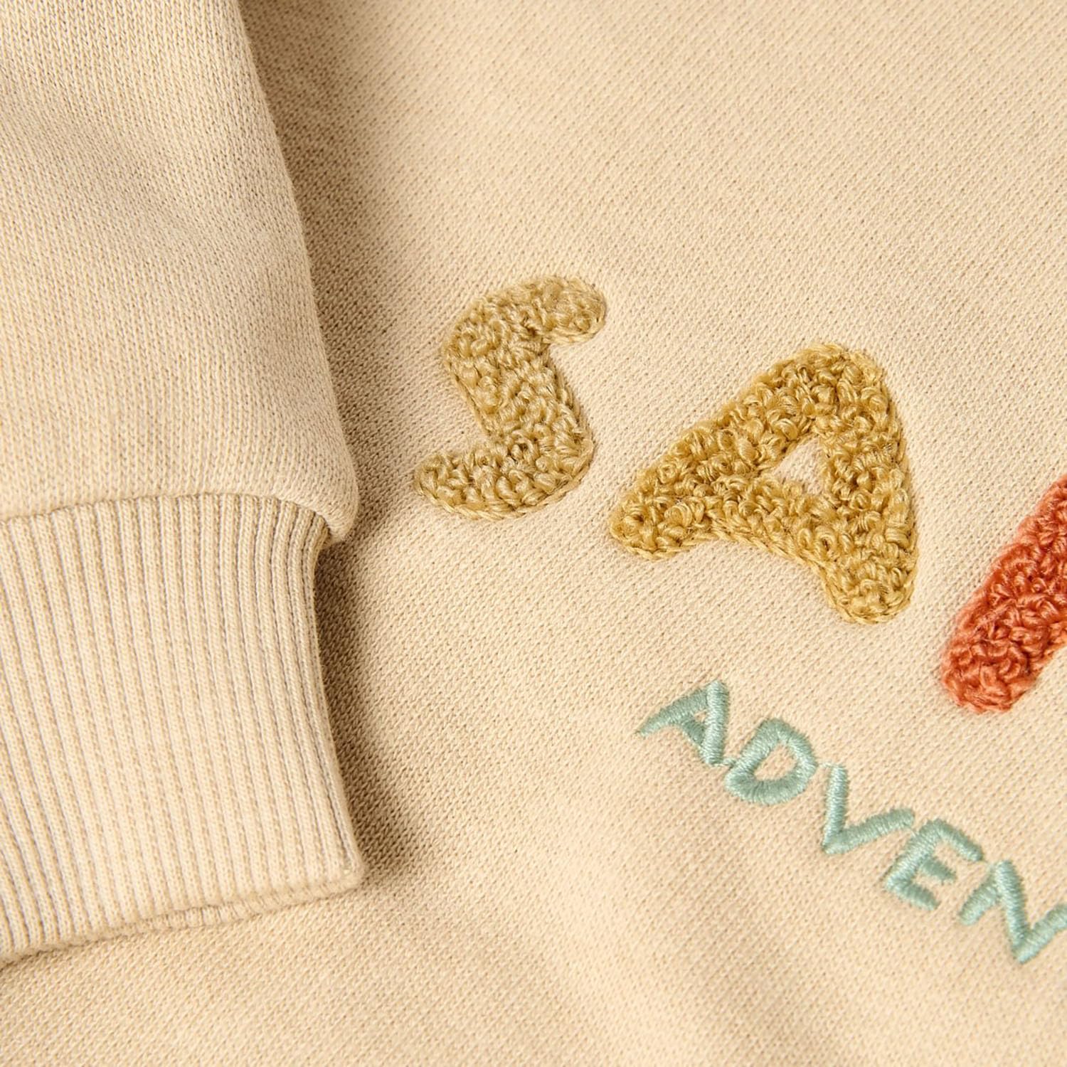 Long Sleeve Shirt / Pullover Warm Taupe - Safari Friends beige (Gr. 74)