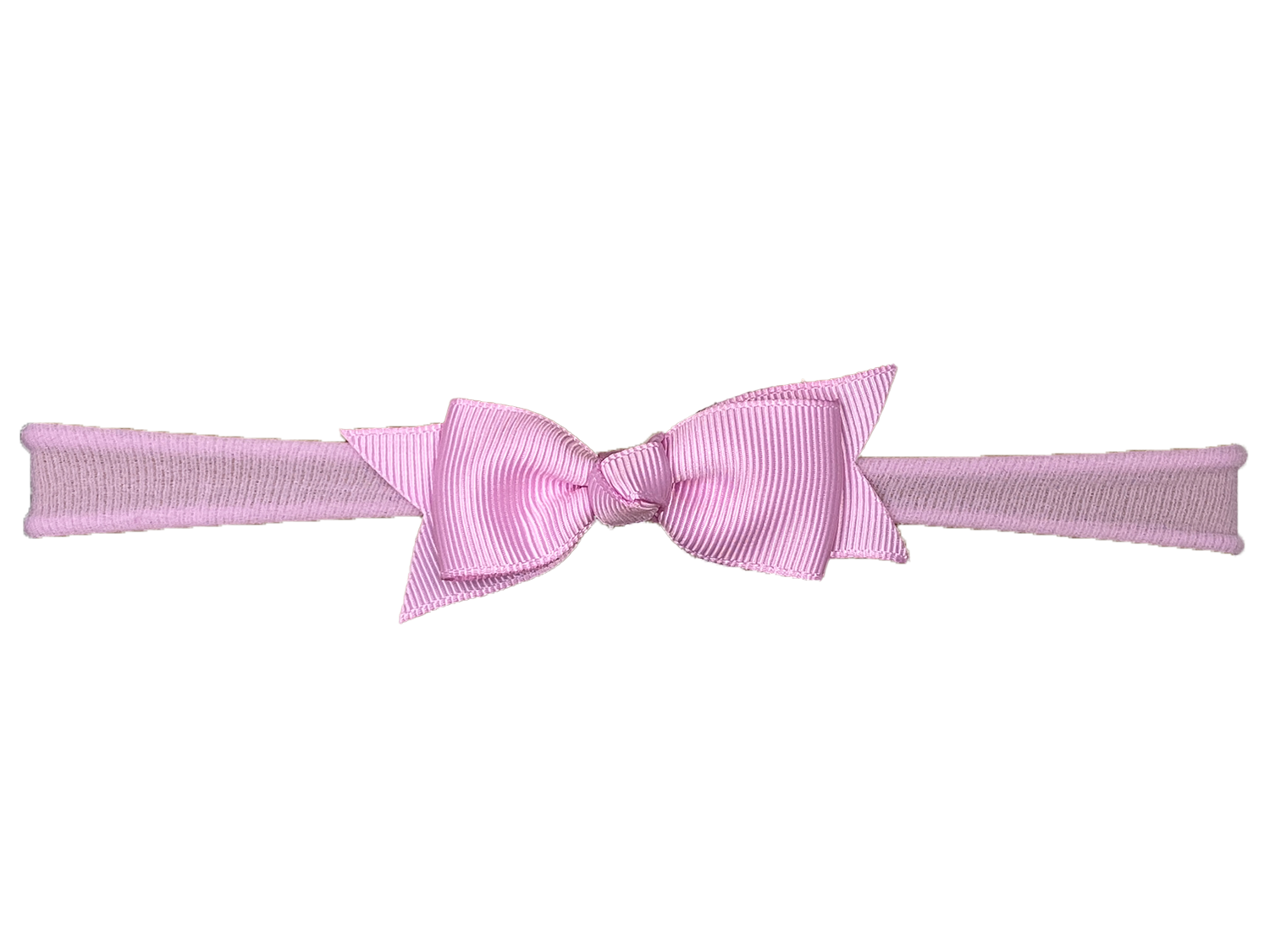 Haarband Schleife klein dünnes Band rosa