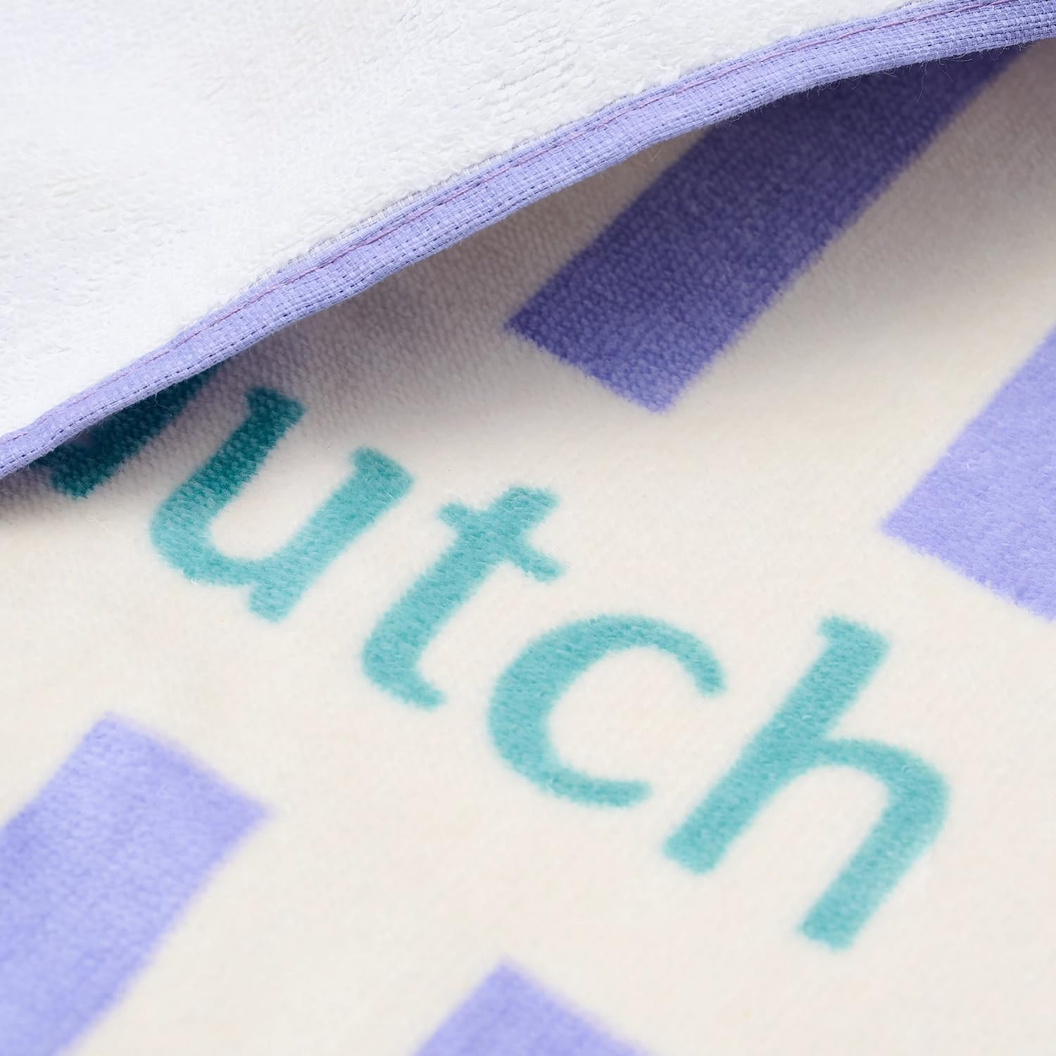 Handtuch / Strandhandtuch - Dreamy Purple Stripe lila / weiß (60x120 cm)