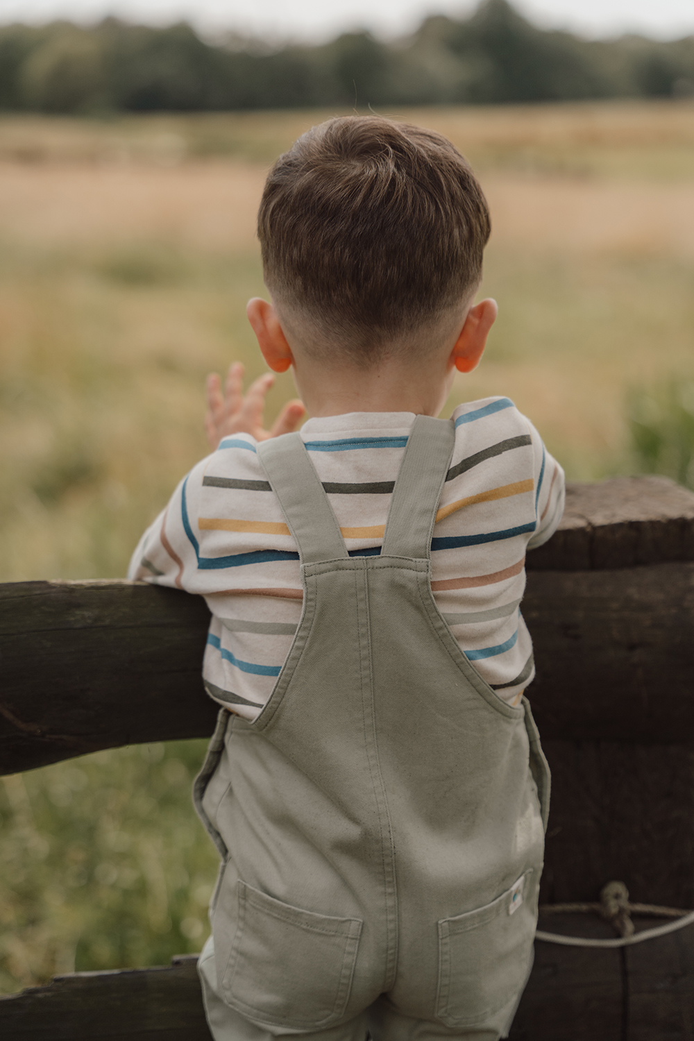 Long Sleeve Shirt / Langarmshirt gestreift - Little Farm (Gr. 86)