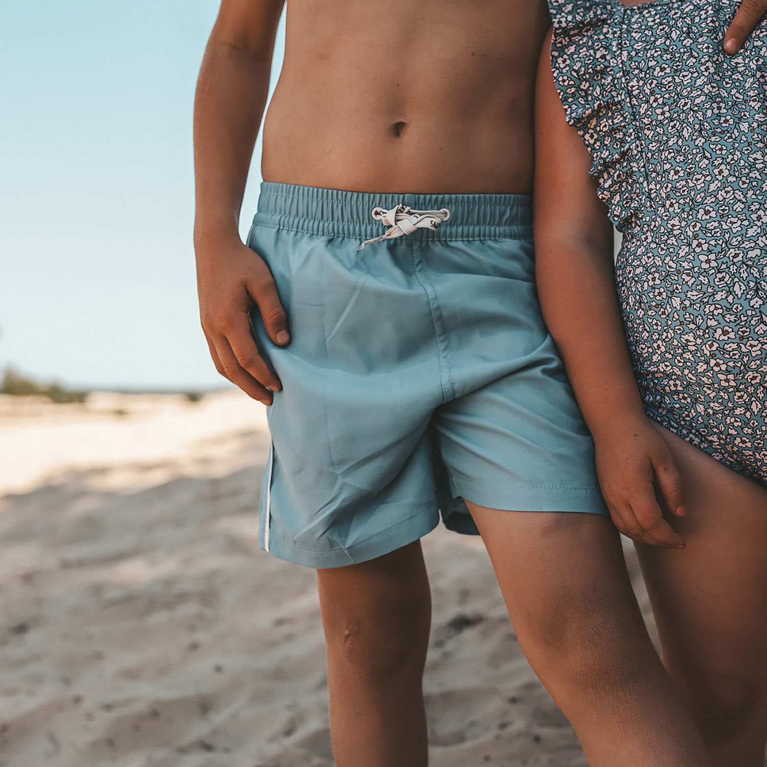 Badehose / Badeshorts - Solid / Stef blau (Gr. 98/104)