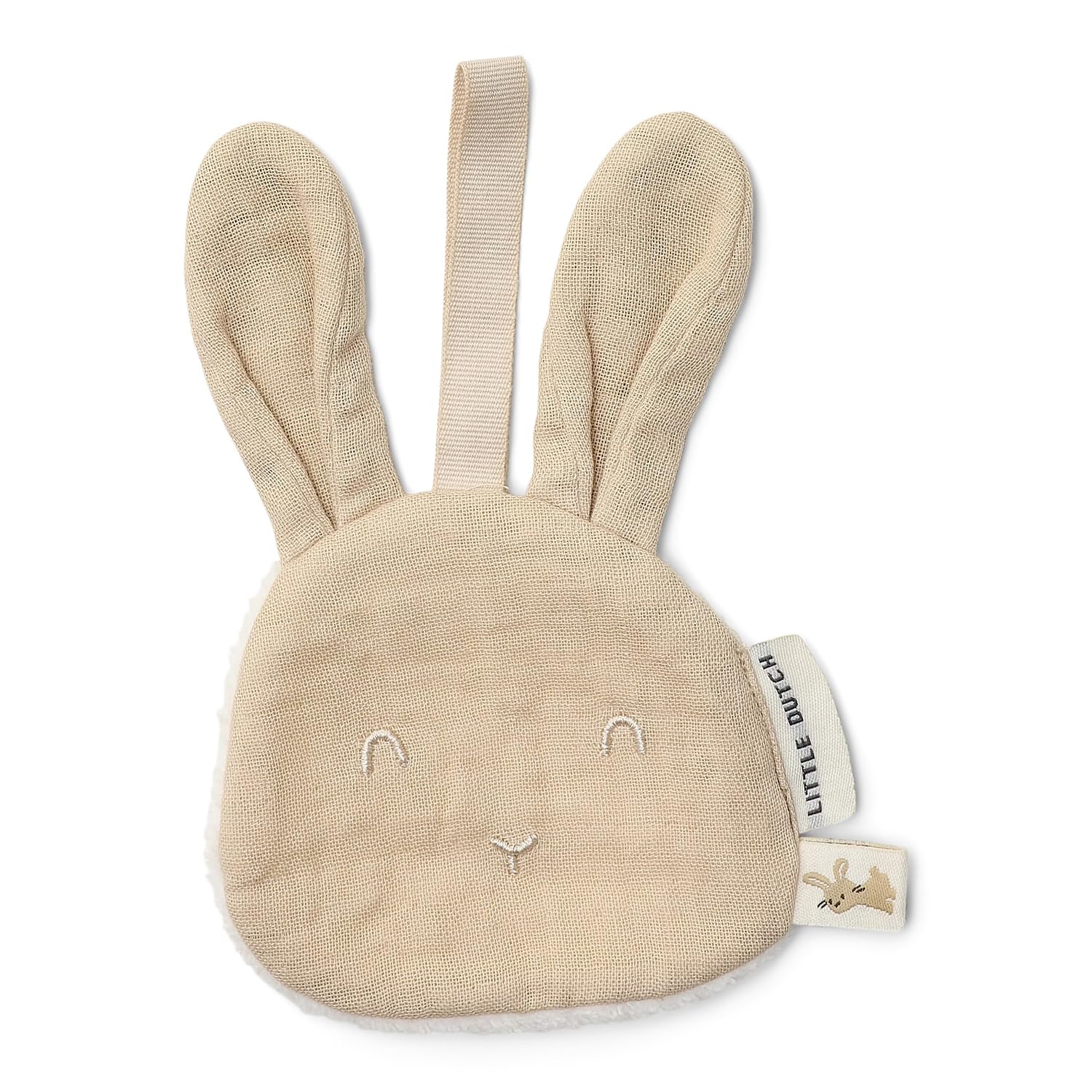 Schnullertuch Musselin und Plüsch Hase - Newborn Naturals beige