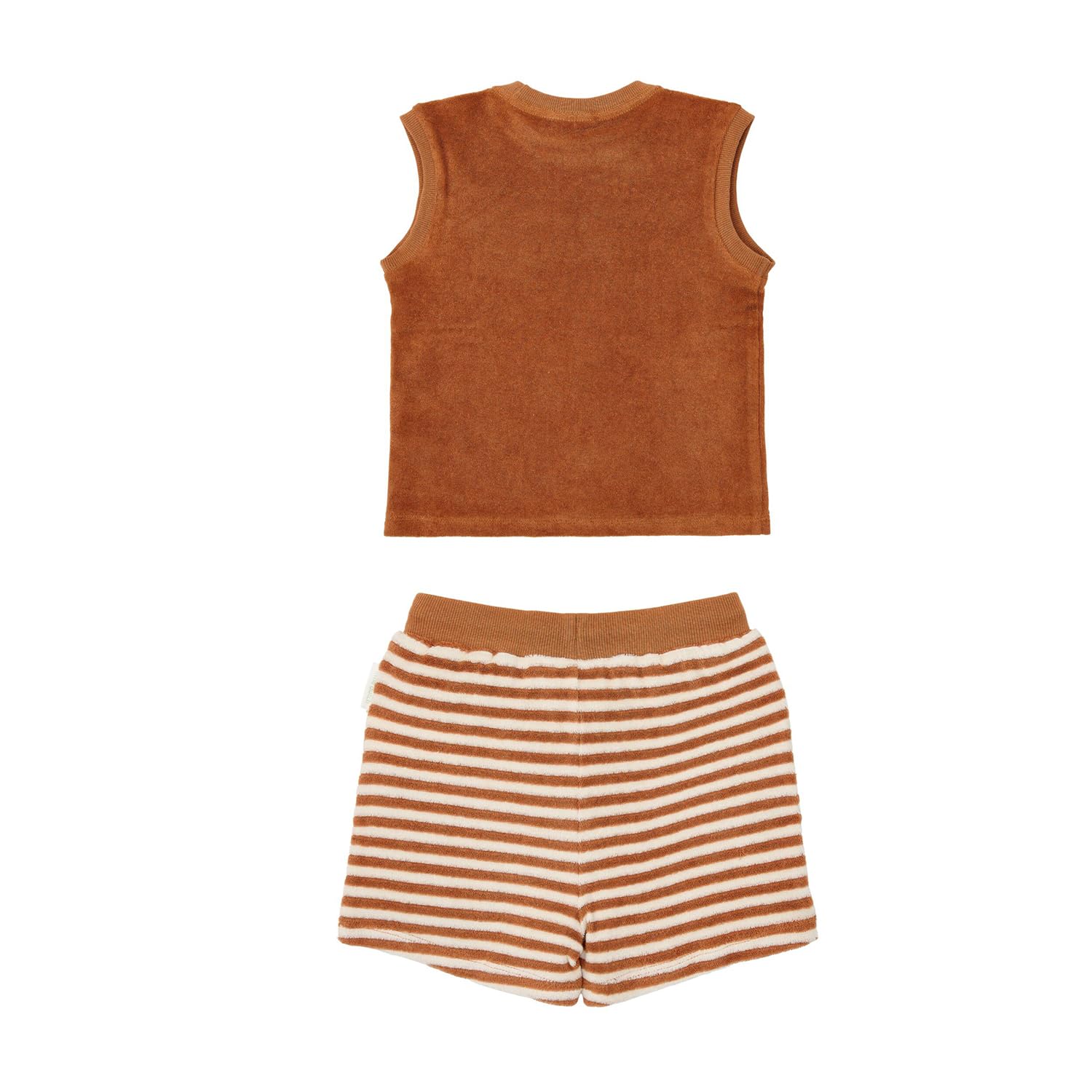 Bekleidungsset aus Tank Top und Shorts - Ocean World braun (Gr. 74/80)