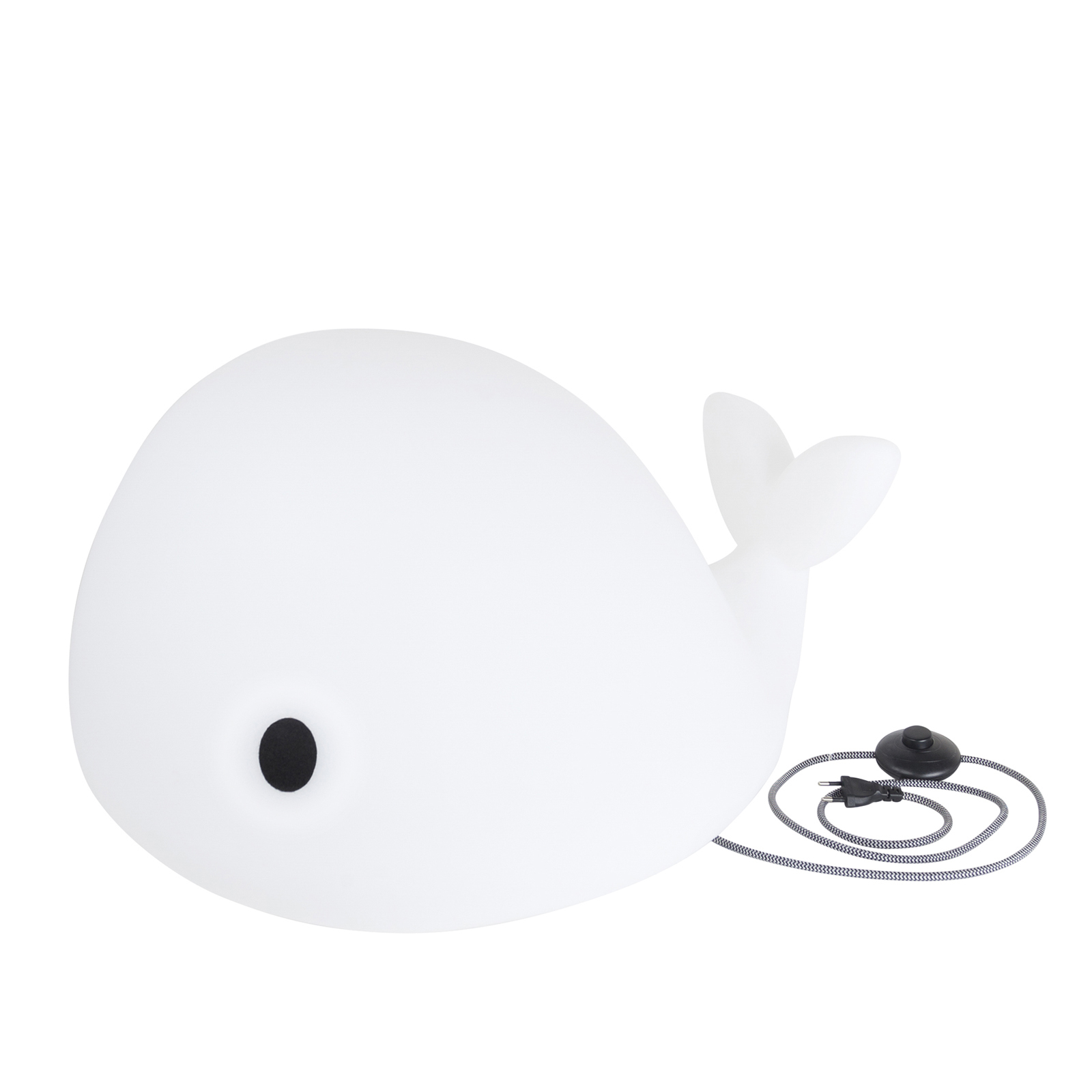 Nachtlicht LED Walfisch Moby XL weiß (65 cm)
