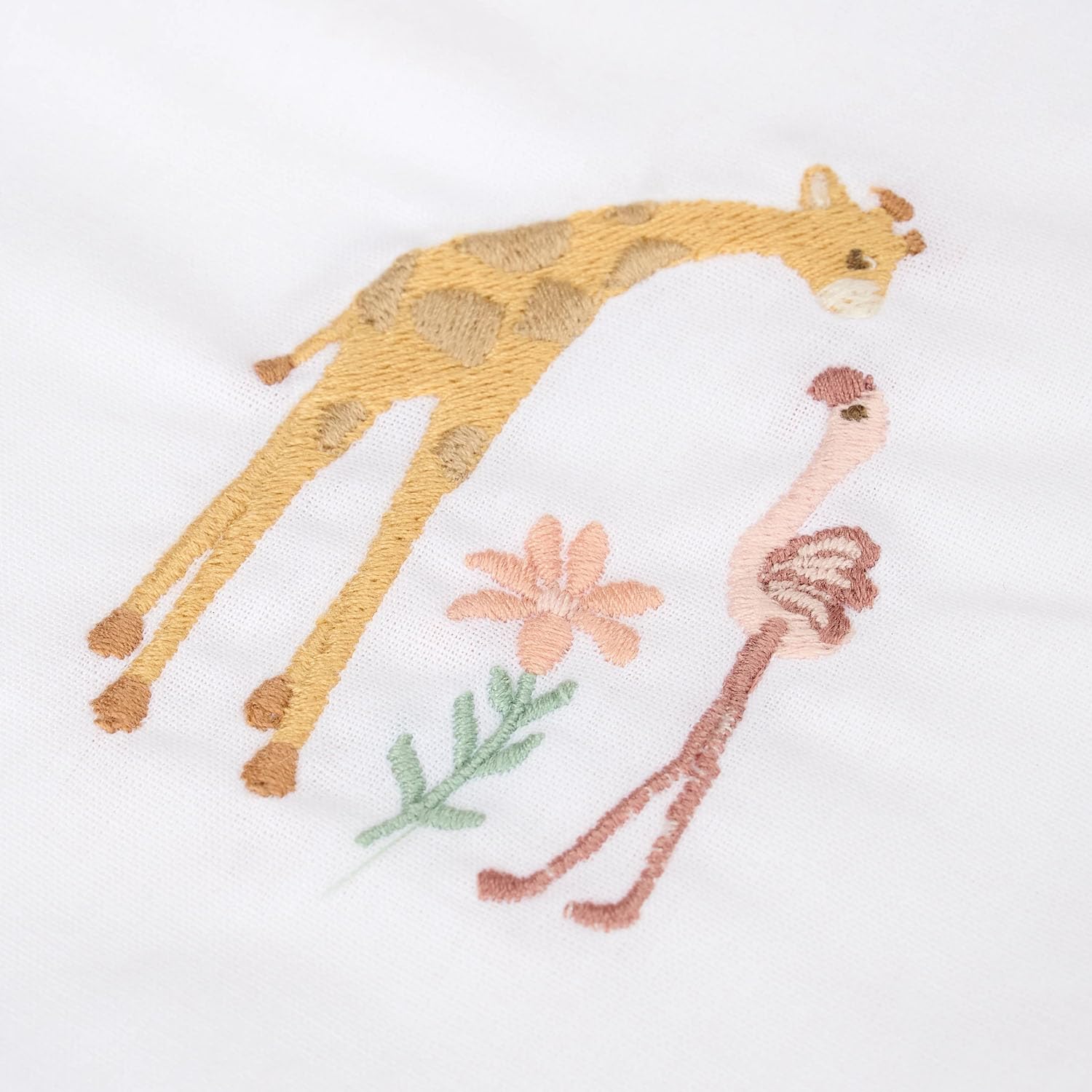 Kinderbettlaken bestickt Blooming Safari - Safari Fiends (110x140 cm)