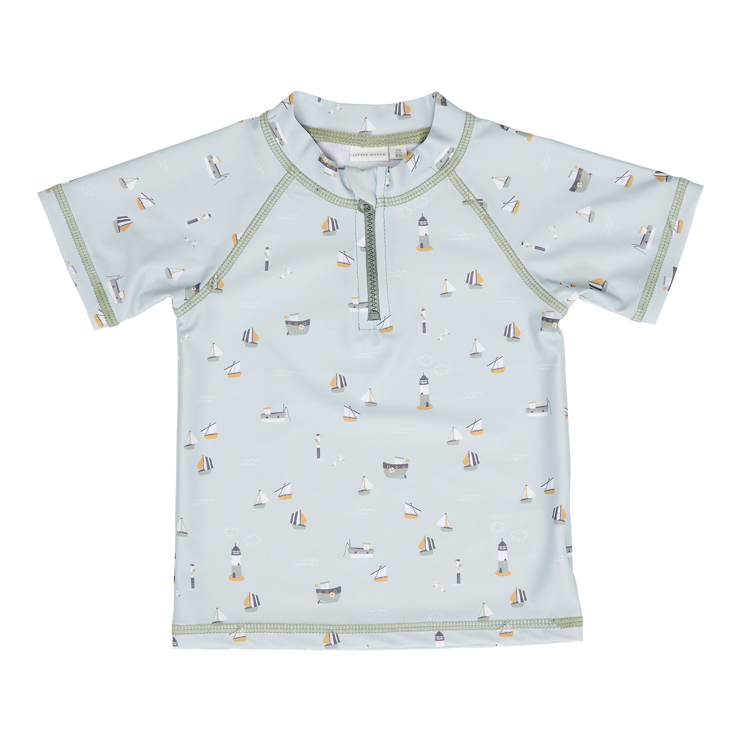 Schwimmshirt kurzarm - Sailors Bay olive (Gr. 62/68)