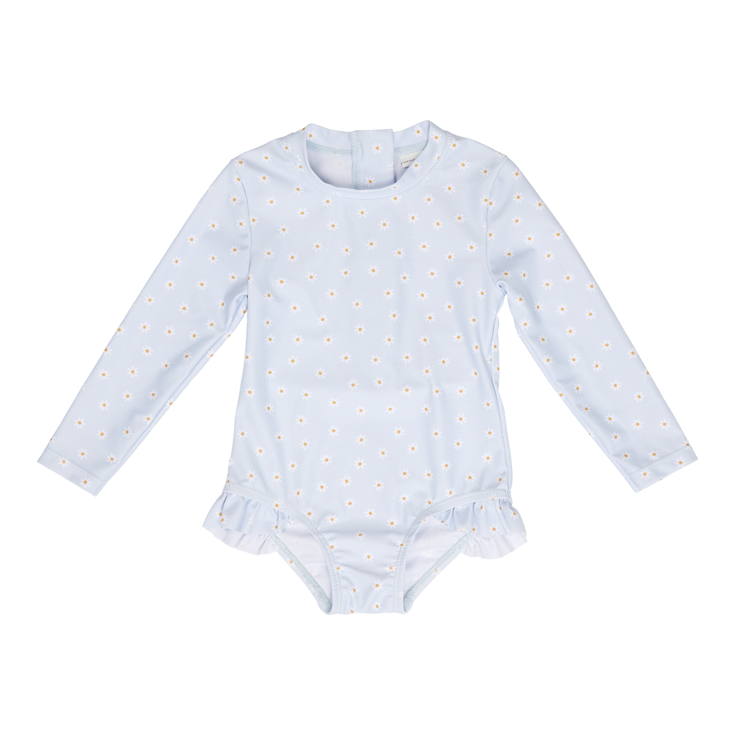 Badeanzug mit Rüschen langarm Daisies / Gänseblümchen blau (Gr. 74/80) Badeanzug mit Rüschen langarm Daisies / Gänseblümchen blau (Gr. 74/80)
