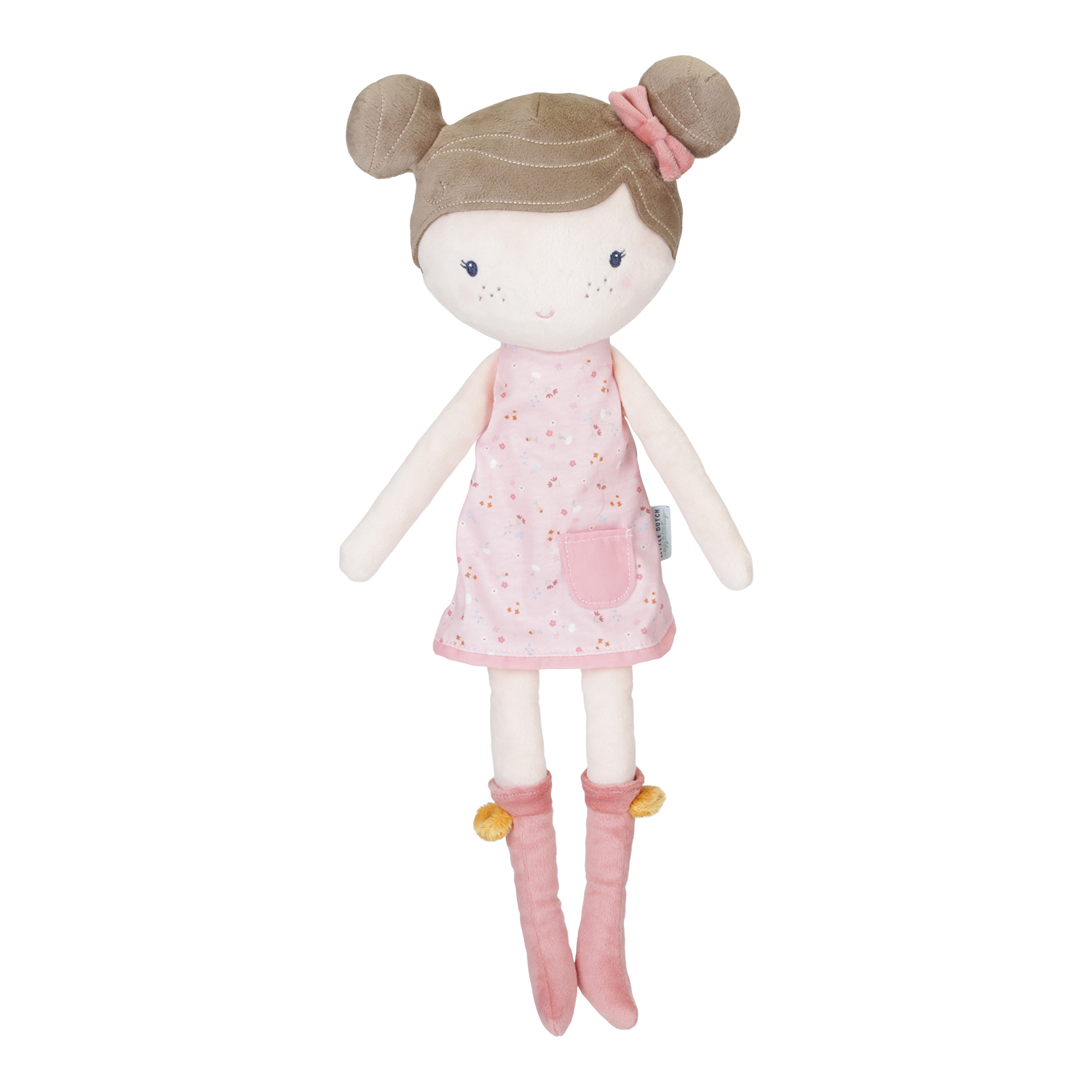 Stoffpuppe Rosa (35 cm) - Little pink Flowers Stoffpuppe Rosa (35 cm) - Little pink Flowers
