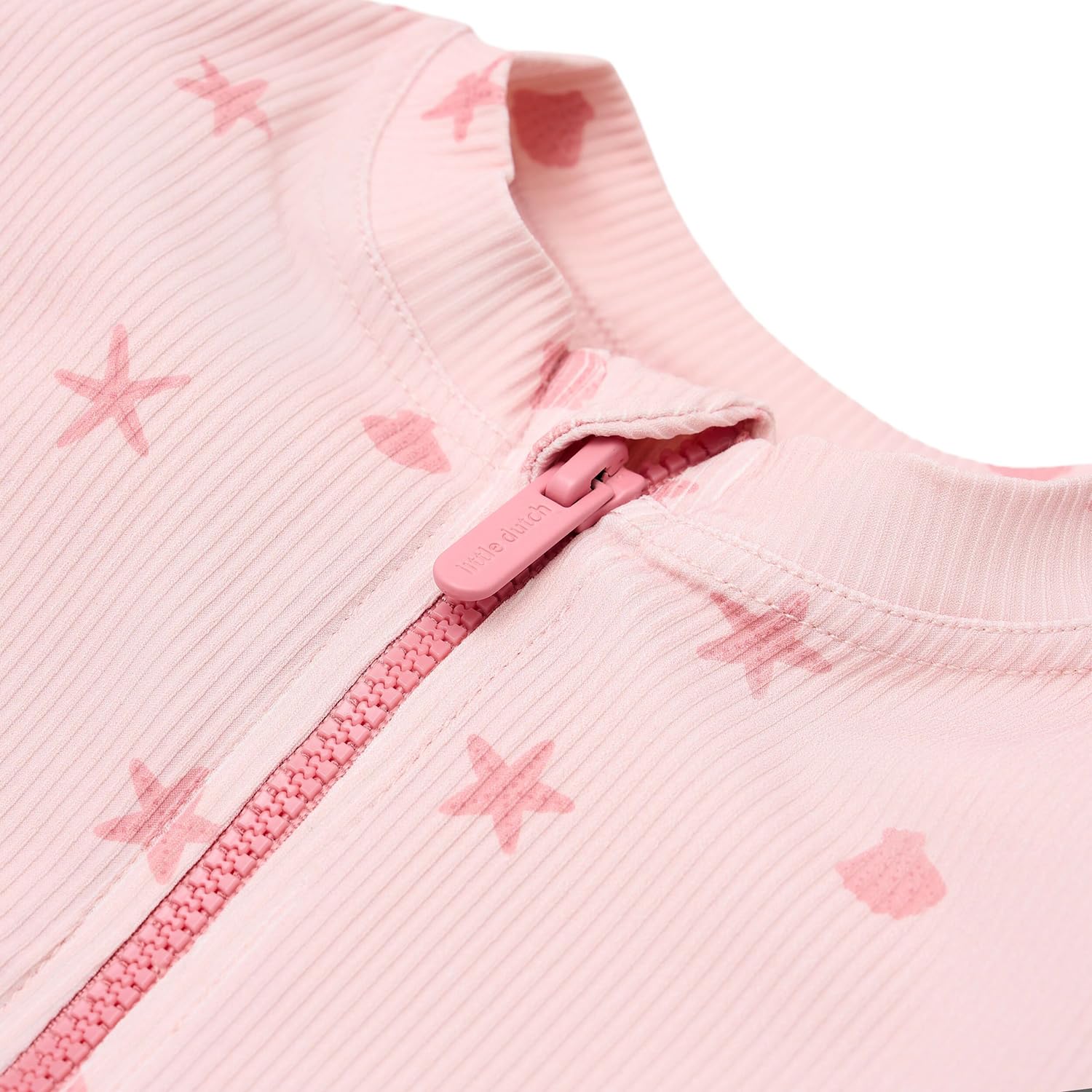 Schwimmshirt mit Rüschen kurzarm - Dreamy Seashells rosa (Gr. 86/92)