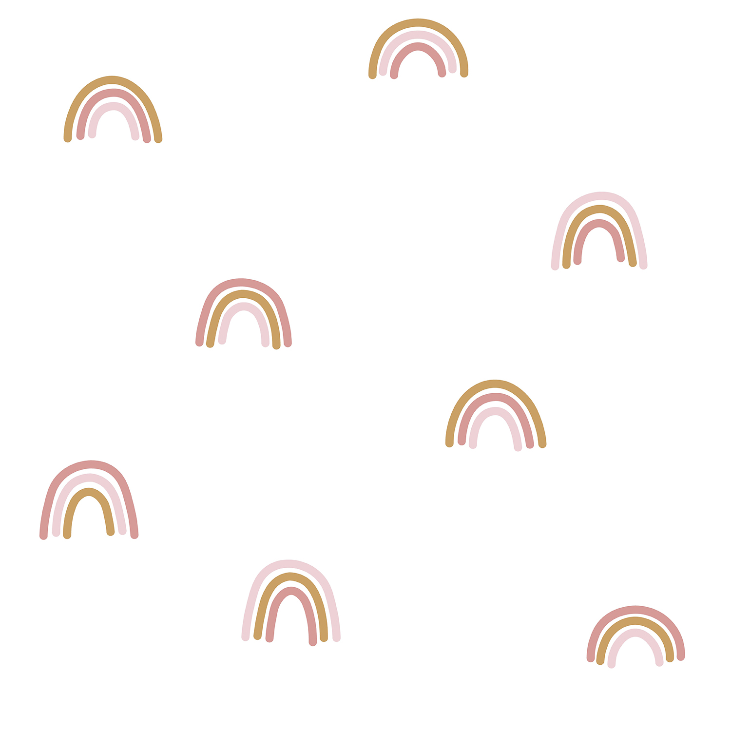 Tapete Little Rainbow / kleine Regenbogen weiß