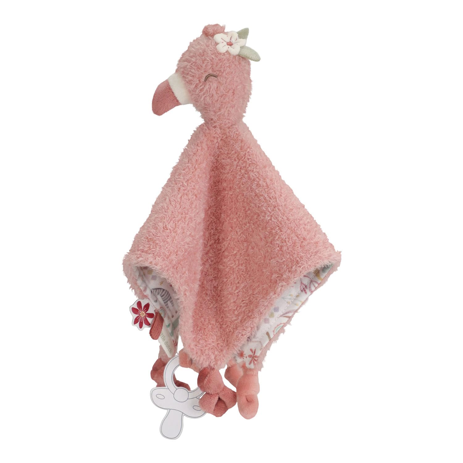 Kuscheltuch Schnullertuch Flamingo - Safari Friends rosa