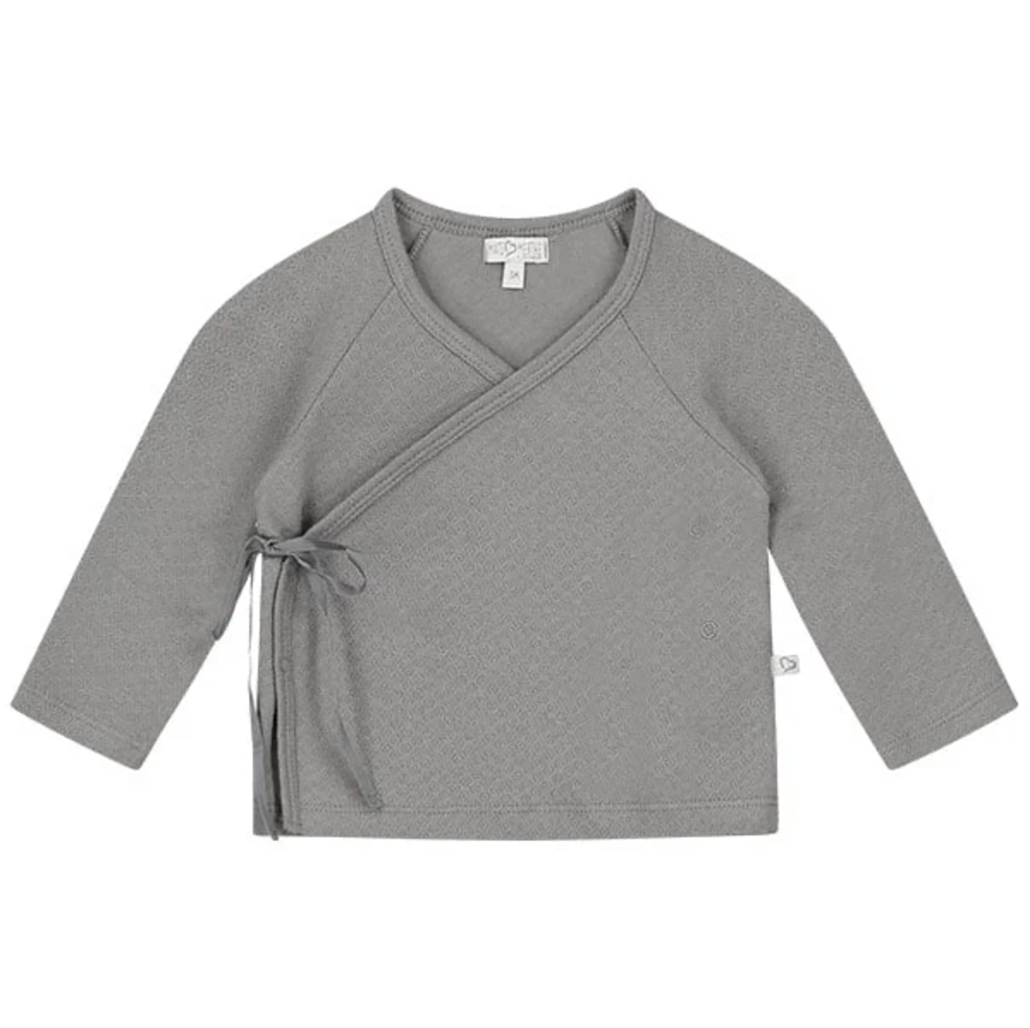 Long Sleeve Shirt / Langarmshirt / Wickelshirt grau (Gr. 62/68)