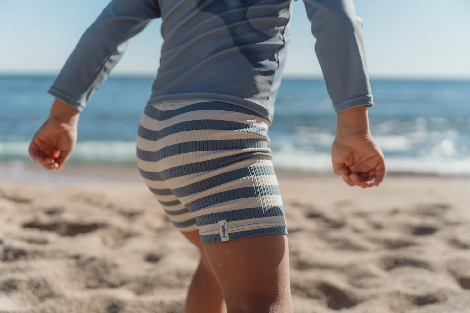 Badehose - Ocean Blue Stripes blau / weiß (Gr. 62/68)