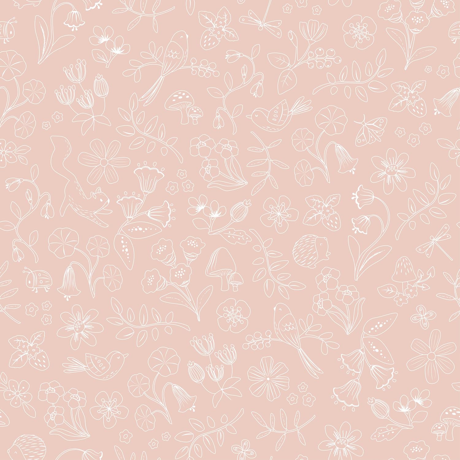Tapete Fairy Friends - Fairy Wonders - Fairy Garden rosa