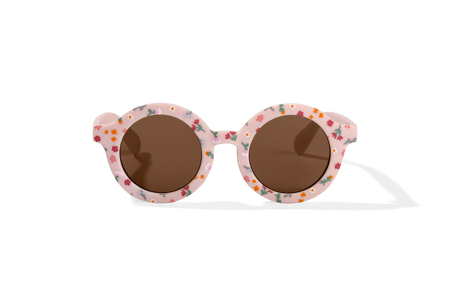 Kindersonnenbrille rund Little pink Flowers rosa