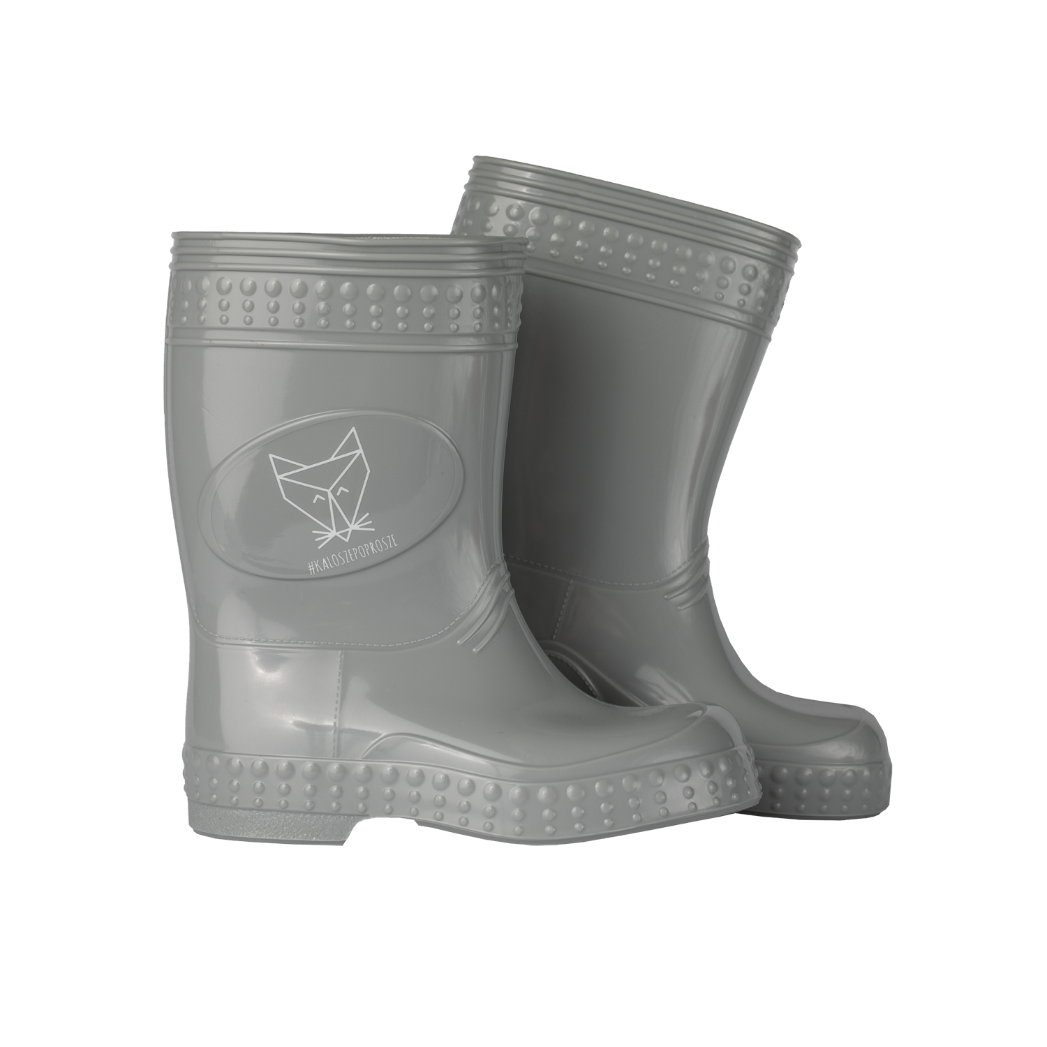 Gummistiefel / Regenstiefel Paste Love Fuchs grau (Gr. 25/26)