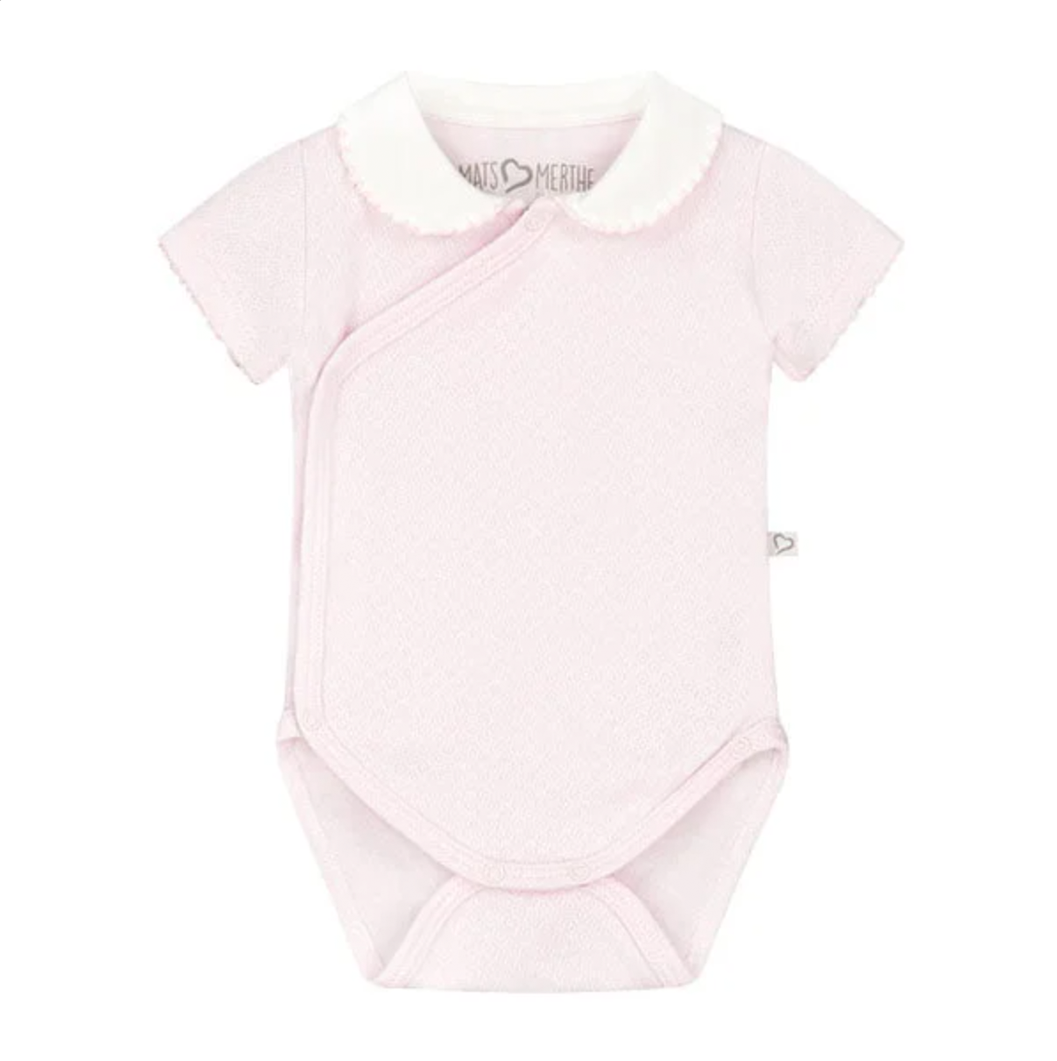 Body kurzarm mit Kragen rosa (Gr. 50/56) Body kurzarm mit Kragen rosa (Gr. 50/56)