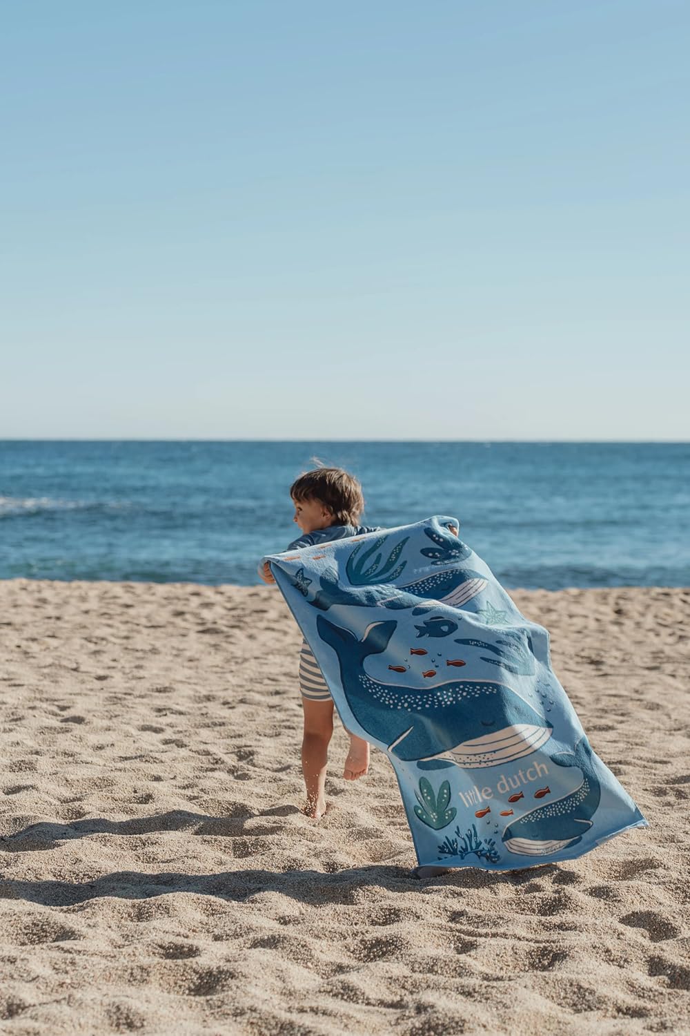 Handtuch / Strandhandtuch - Ocean World blau (60x120 cm)