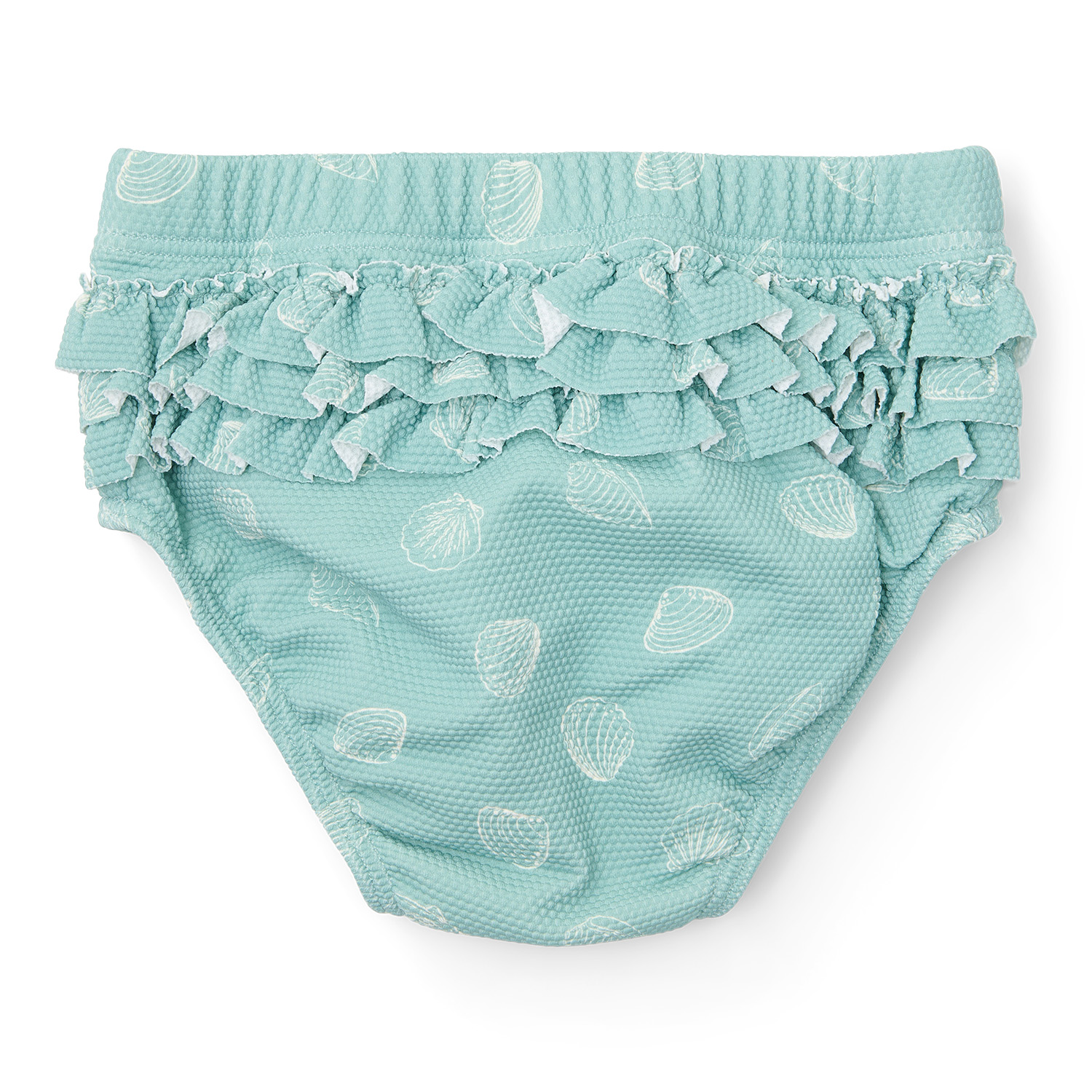 Badehose / Schwimmwindel mit Rüschen - Ocean Treasures Surf Blue (Gr. 98/104)
