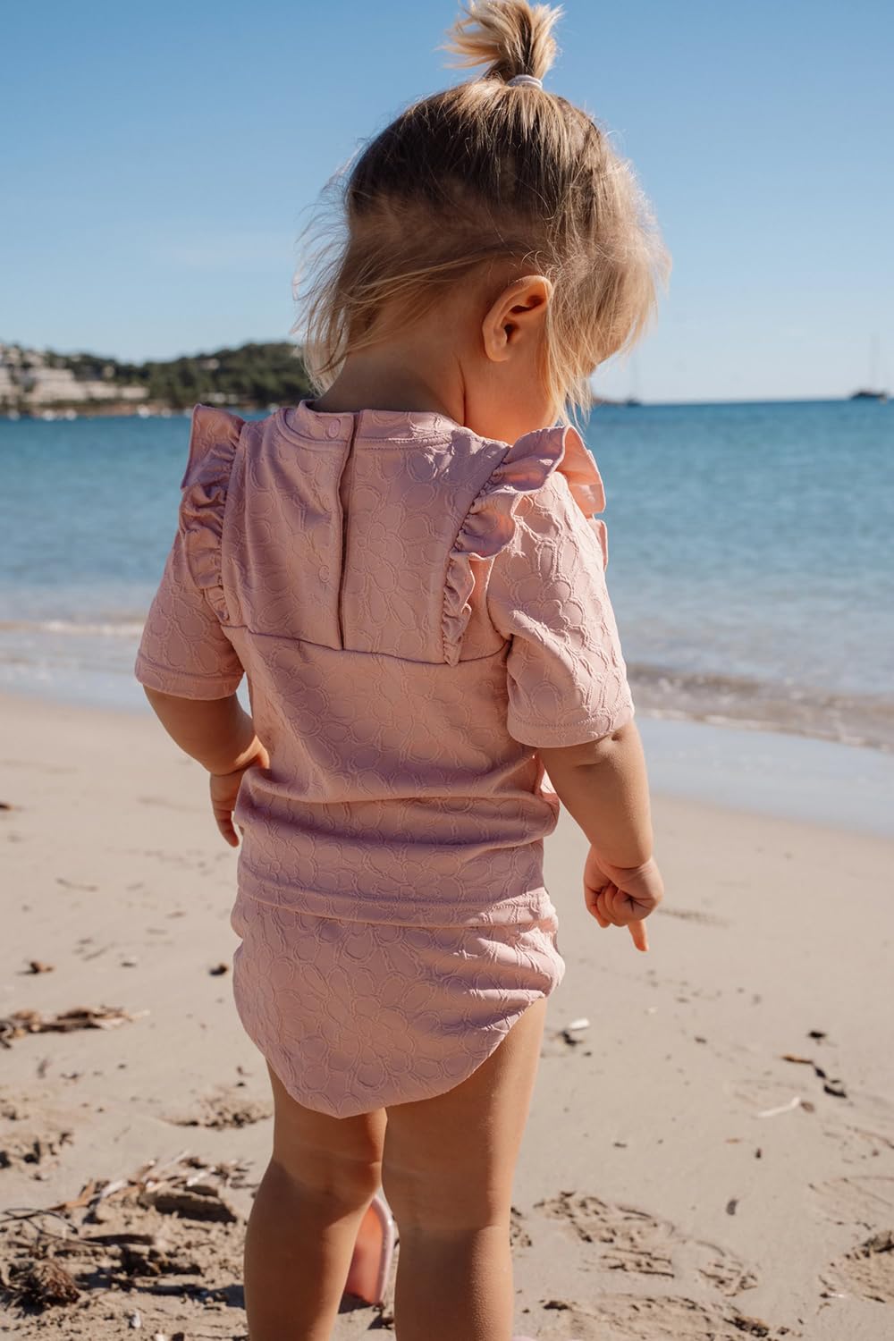 Badehose / Schwimmwindel - Dreamy Pink Rose rosa (Gr. 74/80)