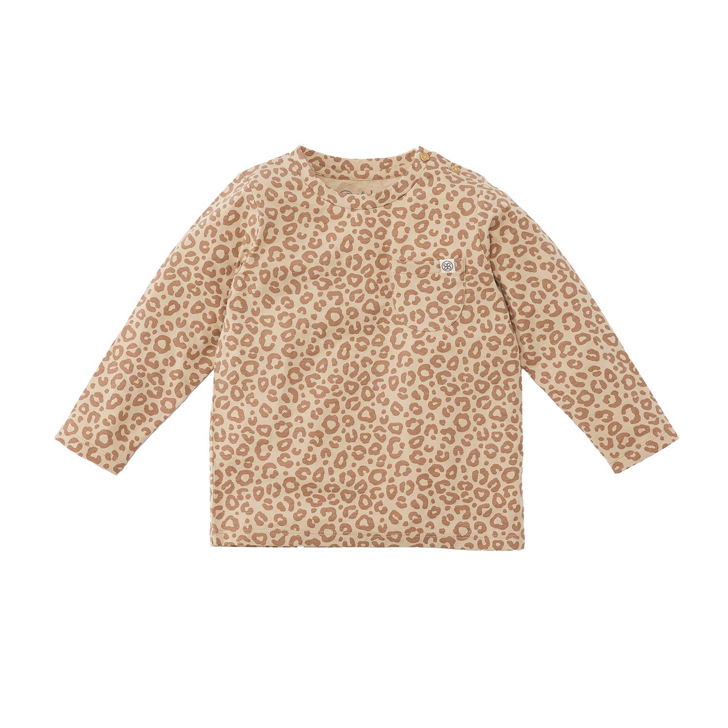 Long Sleeve Shirt / Langarmshirt mit UV-Schutz (UPF 50+) - Leopard braun (Gr. 18-24 Monate)