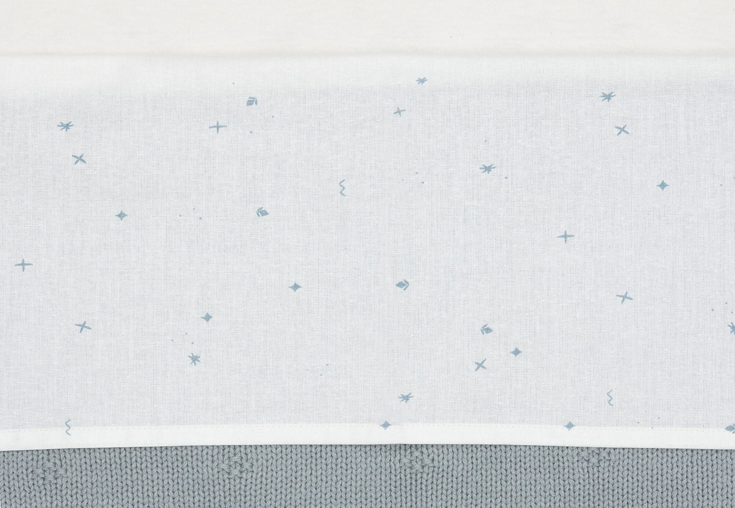 Babybettlaken Wiegenlaken -Twinkling sea green (75x100 cm) 