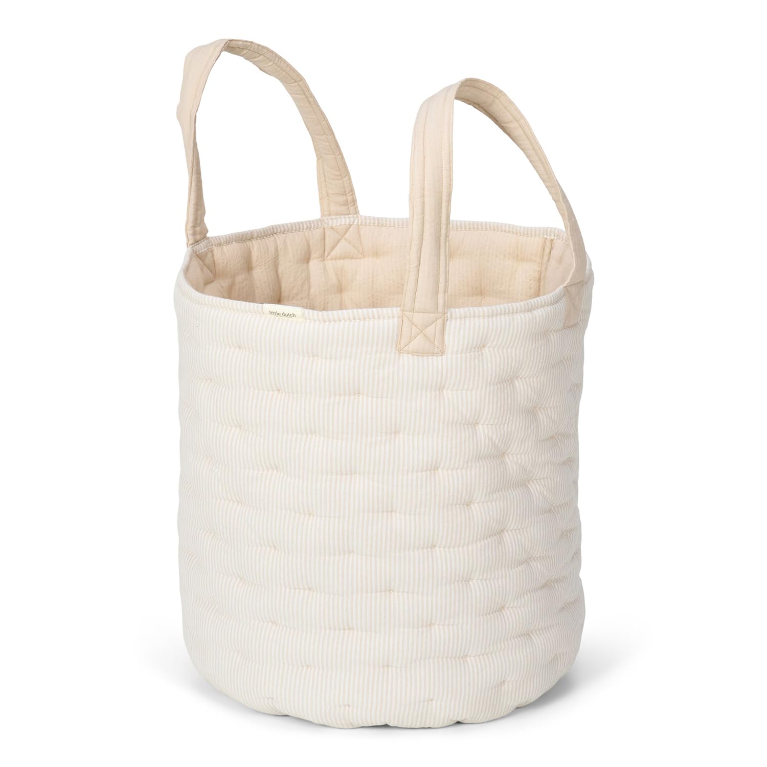Aufbewahrungskorb Spielzeugkorb rund groß wendbar Pure Soft Beige Stripe - Essentials beige Aufbewahrungskorb Spielzeugkorb rund groß wendbar Pure Soft Beige Stripe - Essentials beige