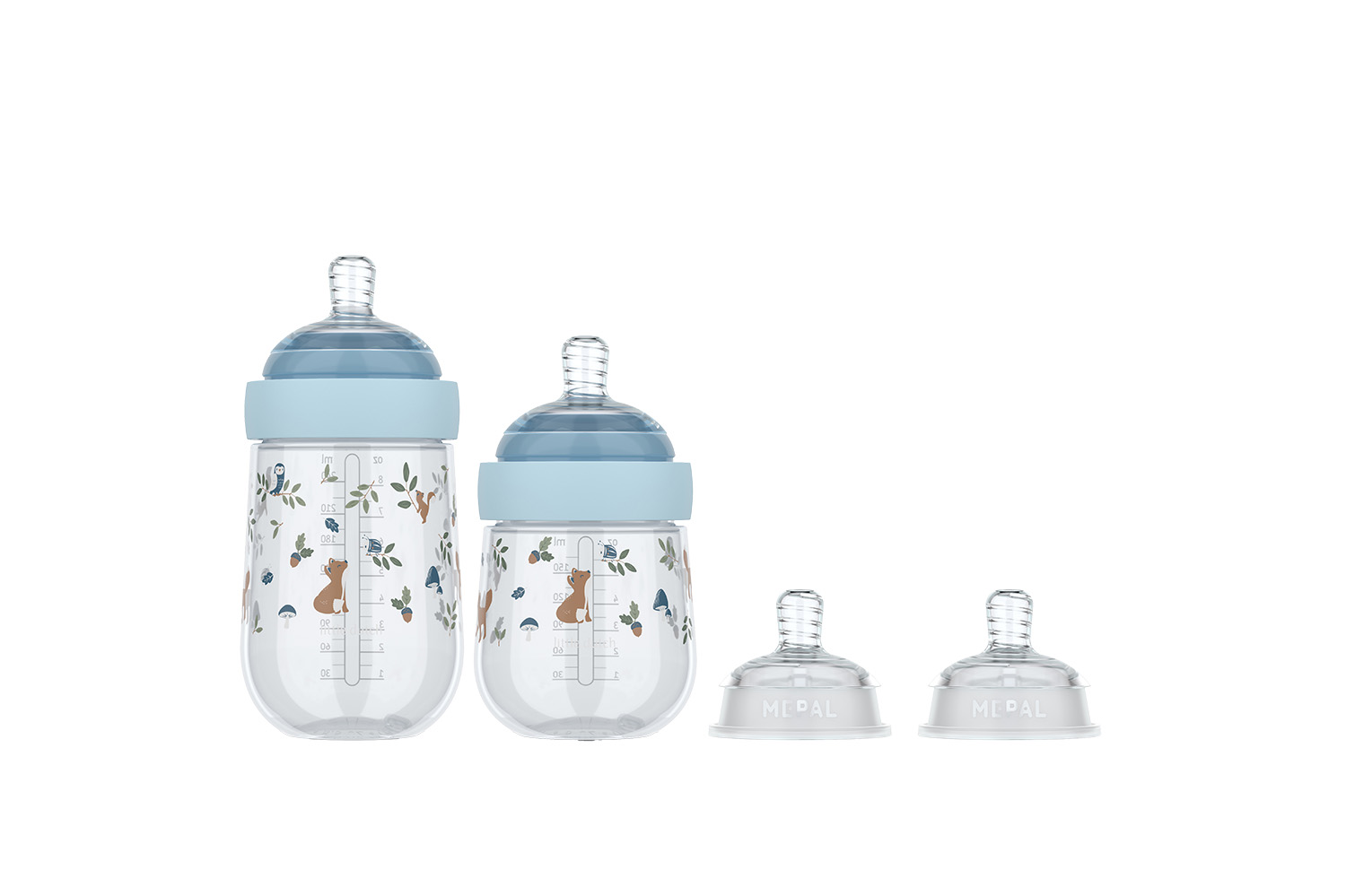 Babyflasche Starterset Mio 4-teilig - Forest Friends