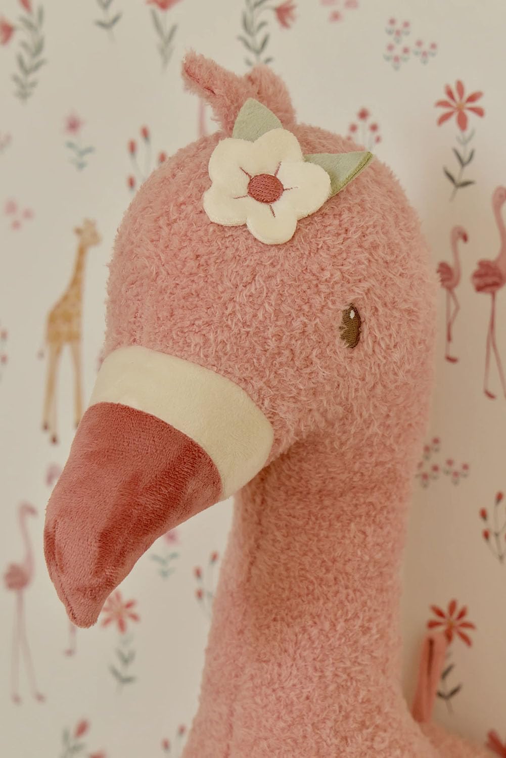 Wanddekoration Tierkopf Flamingo - Safari Friends rosa