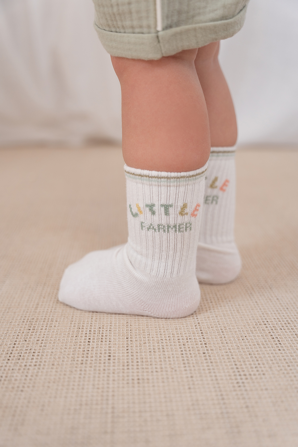 Kurze Hose / Shorts Musselin Grass Green - Little Farm grün (Gr. 98)
