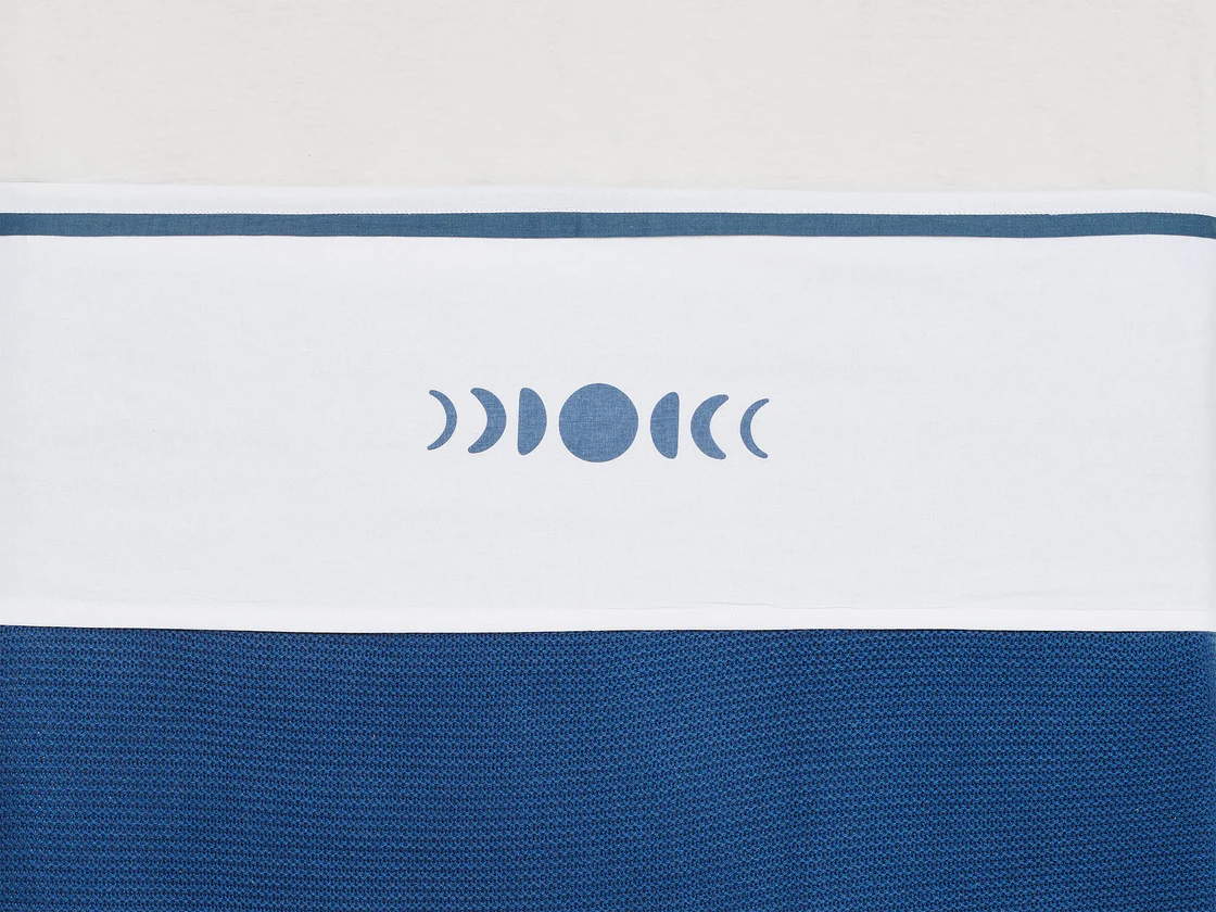 Babybettlaken Wiegenlaken Moonlight blau (75x100 cm)