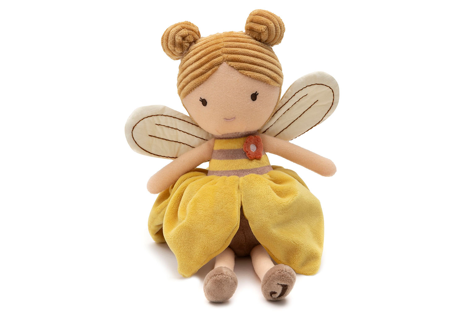 Stoffpuppe Bee Lily - Biene gelb (32 cm)
