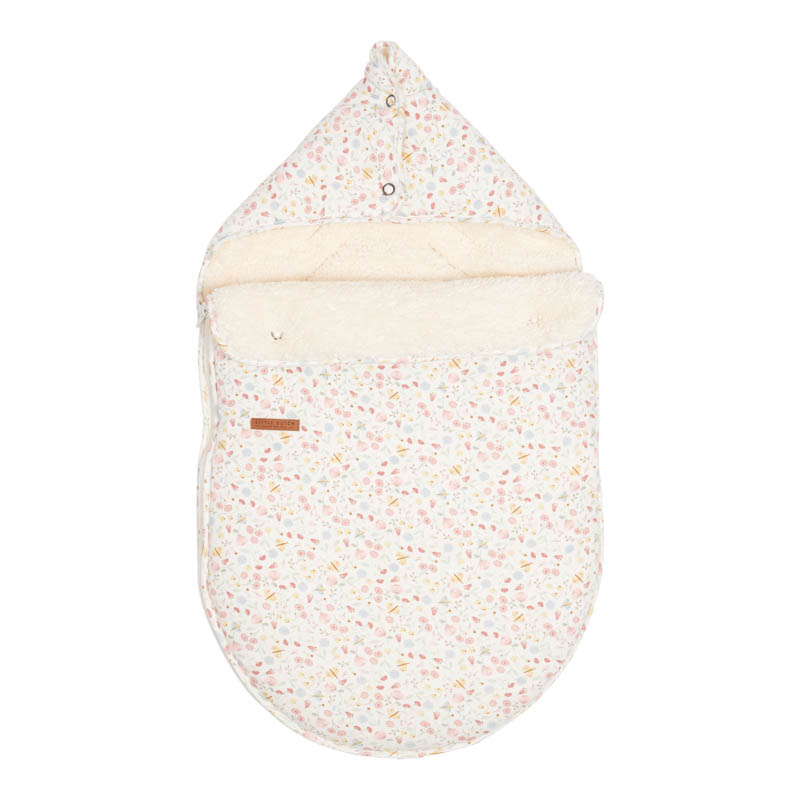 Fußsack für Babyschale Flowers & Butterflies