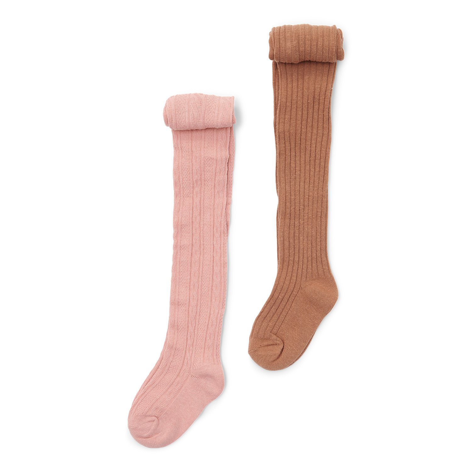 Strumpfhosen 2er Set gestrickt - Little Farm soft rose / braun (Gr. 74/80) Strumpfhosen 2er Set gestrickt - Little Farm soft rose / braun (Gr. 74/80)