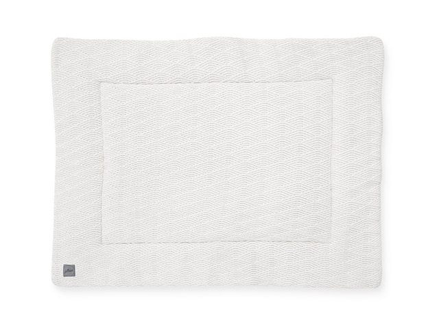 Laufgittereinlage Krabbeldecke Strick River Knit weiß (80x100 cm)