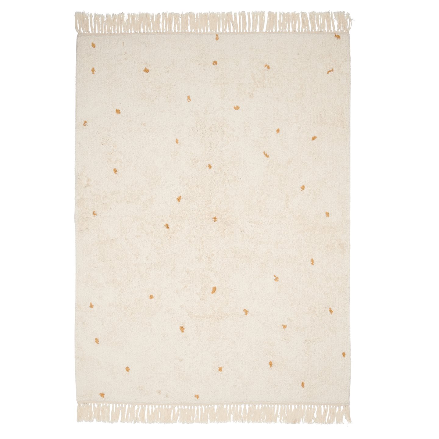 Teppich mit Punkten beige Pure ocker (170x120 cm)