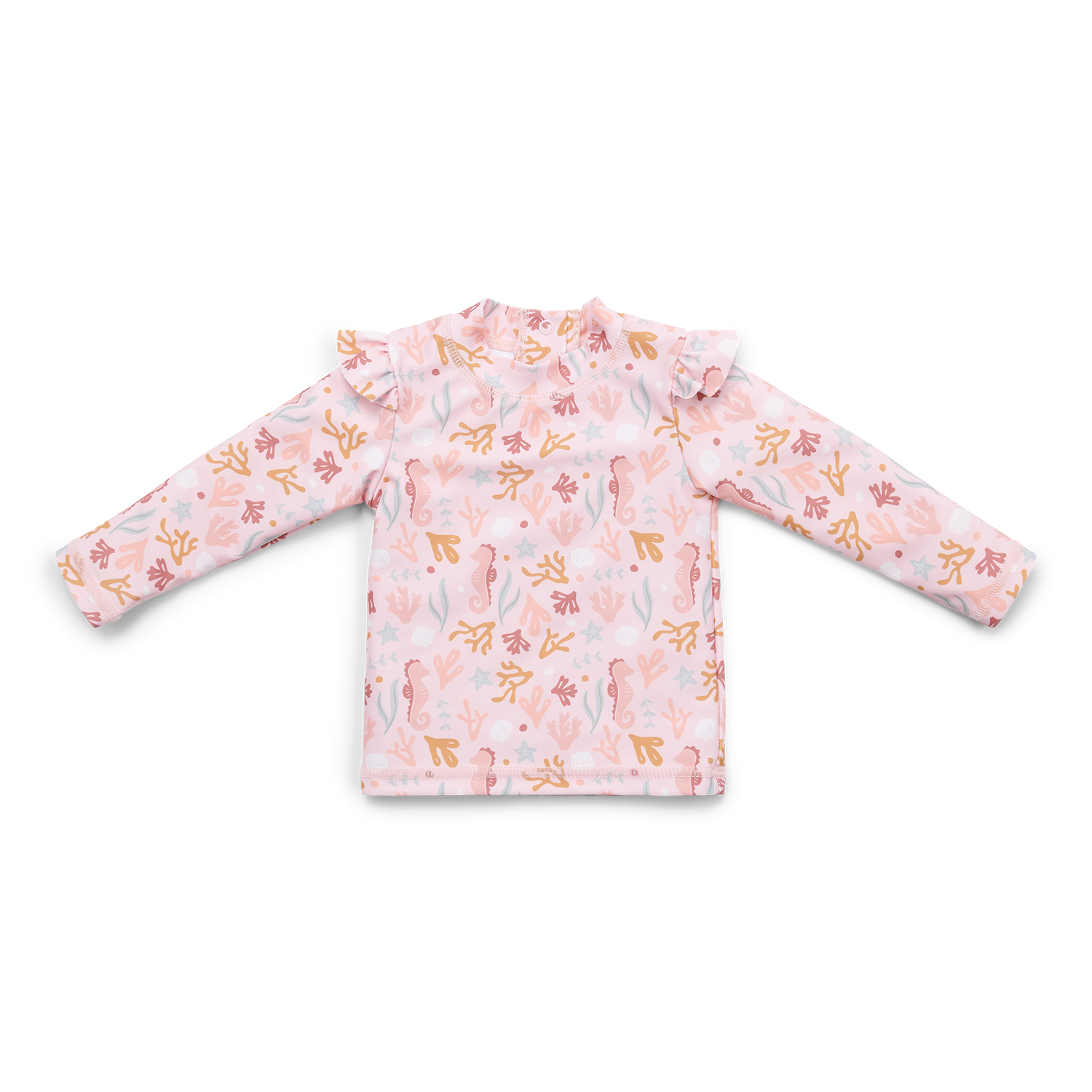 Schwimmshirt mit Rüschen langarm - Ocean Dreams rosa (Gr. 62/68)
