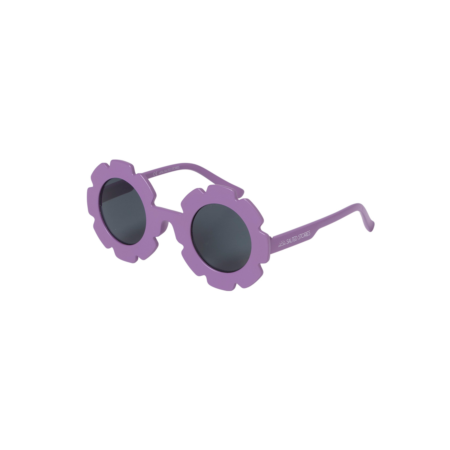Kindersonnenbrille rund Blume - Solid / Sierra lila