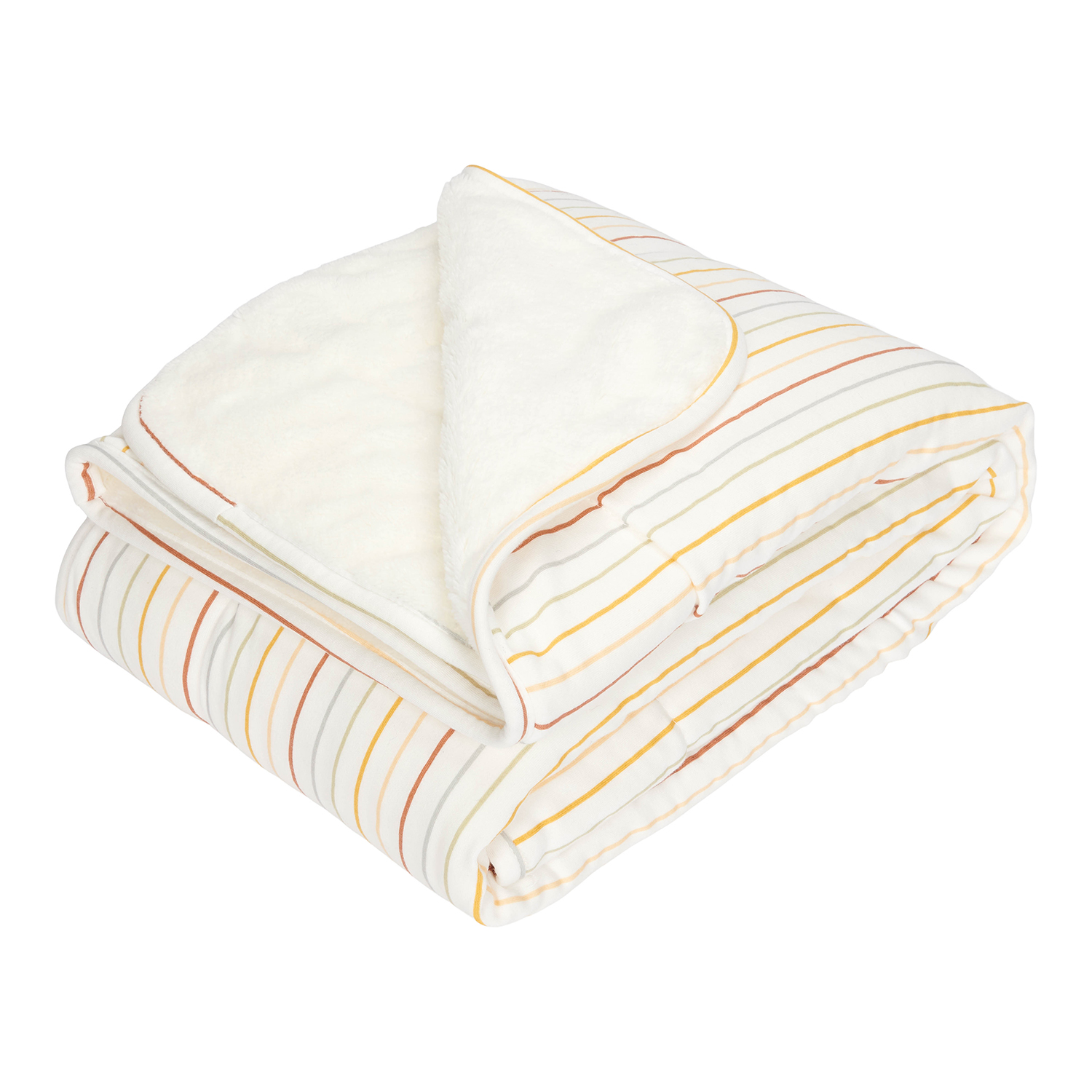 Babydecke mit Nickistoff Vintage Sunny Stripes (70x100 cm)