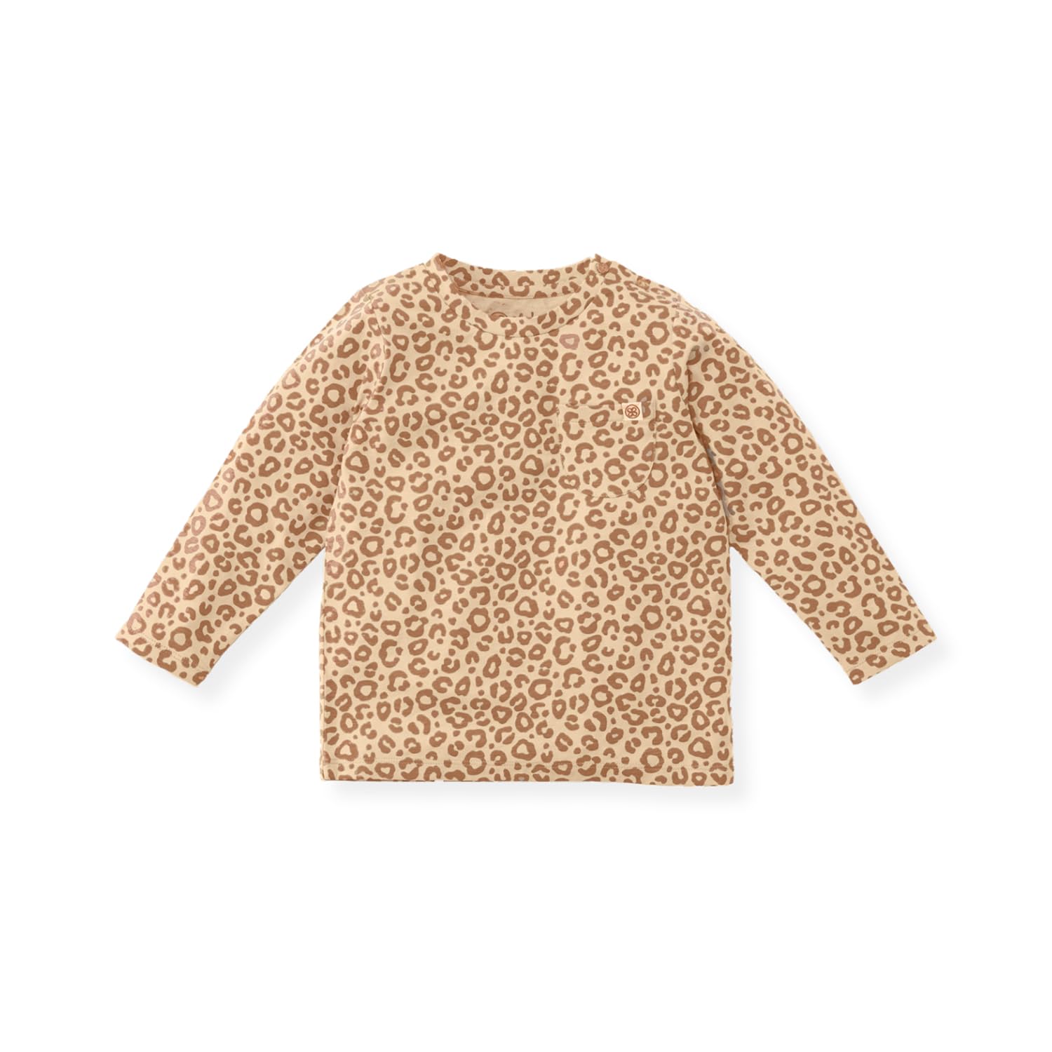 Long Sleeve Shirt / Langarmshirt mit UV-Schutz (UPF 50+) - Leopard braun (Gr. 3-4 Jahre)