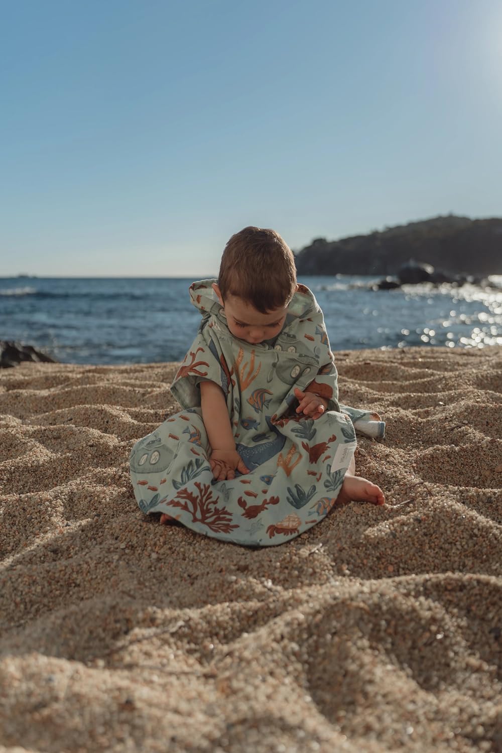 Badeponcho / Strandponcho - Ocean World grün