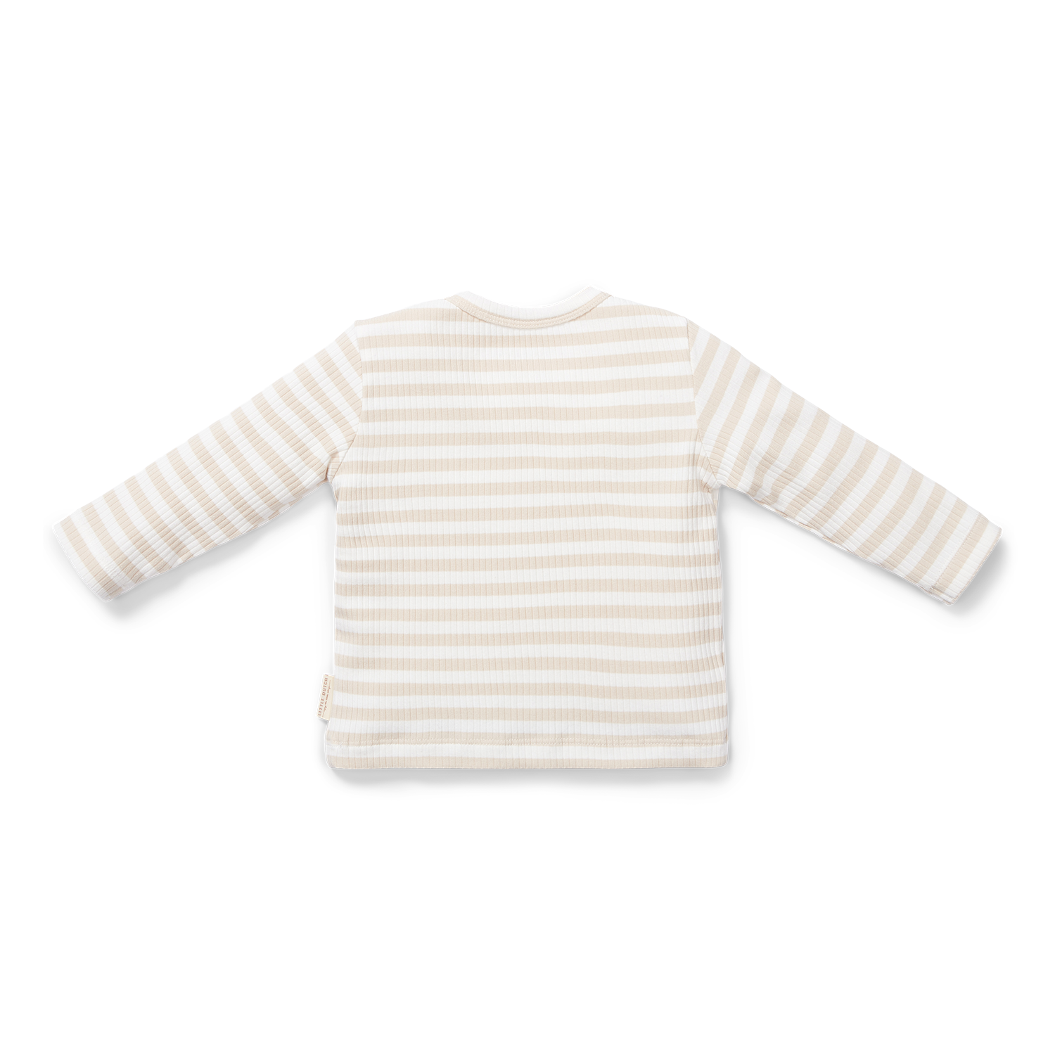 Long Sleeve Shirt / Langarmshirt gestreift - Newborn Naturals sand / weiß (Gr. 56)