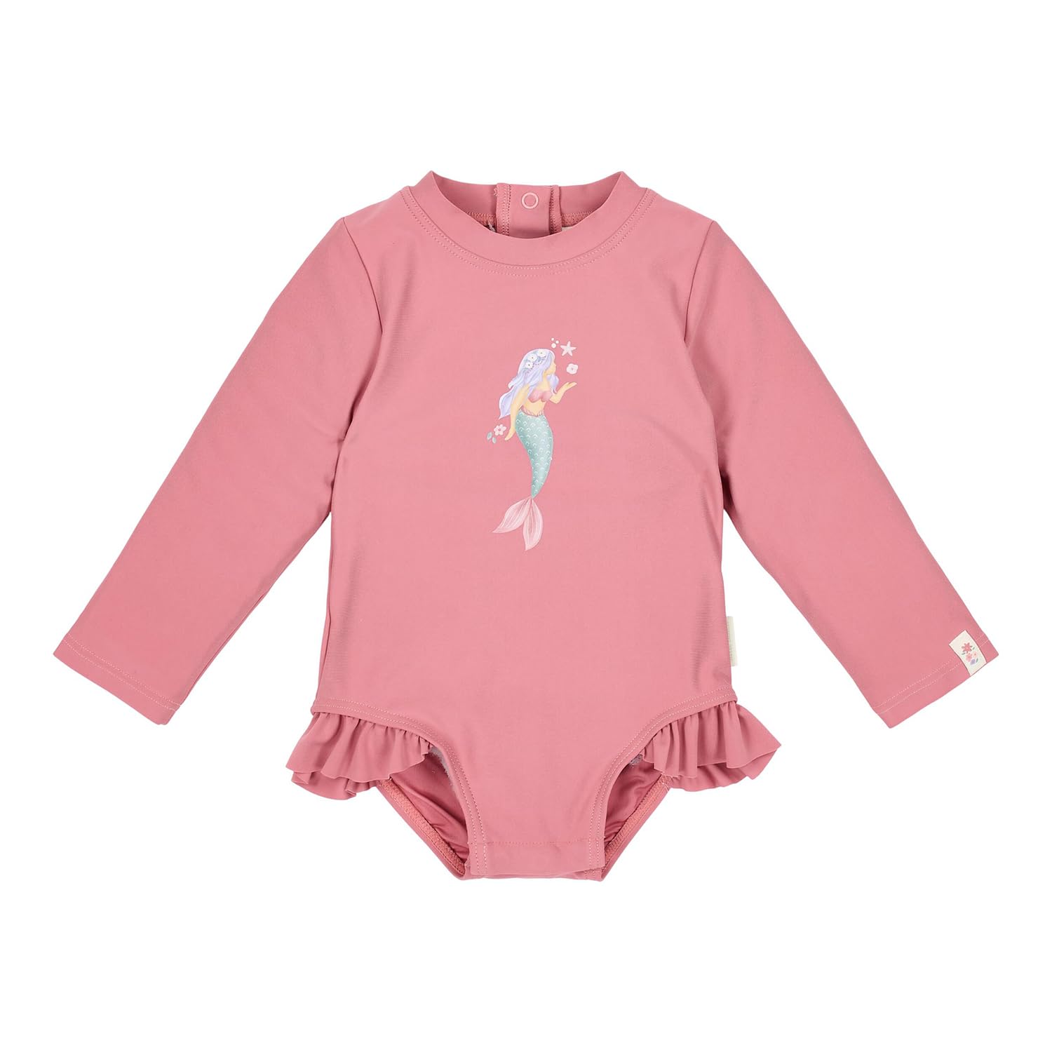 Badeanzug mit Rüschen langarm - Dreamy Pink rosa (Gr. 62/68)