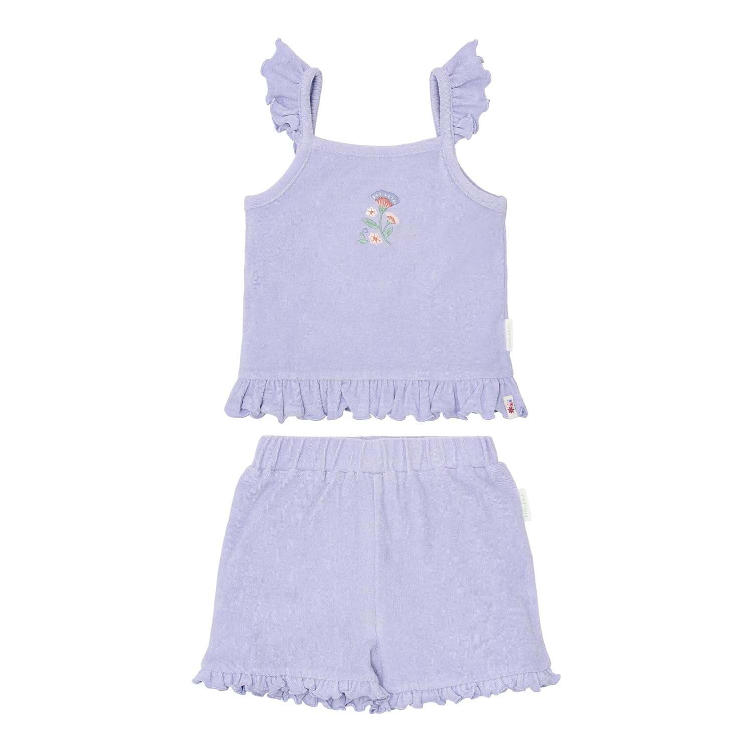 Bekleidungsset aus Top und Shorts Frottee - Dreamy Purple lila (Gr. 86/92)