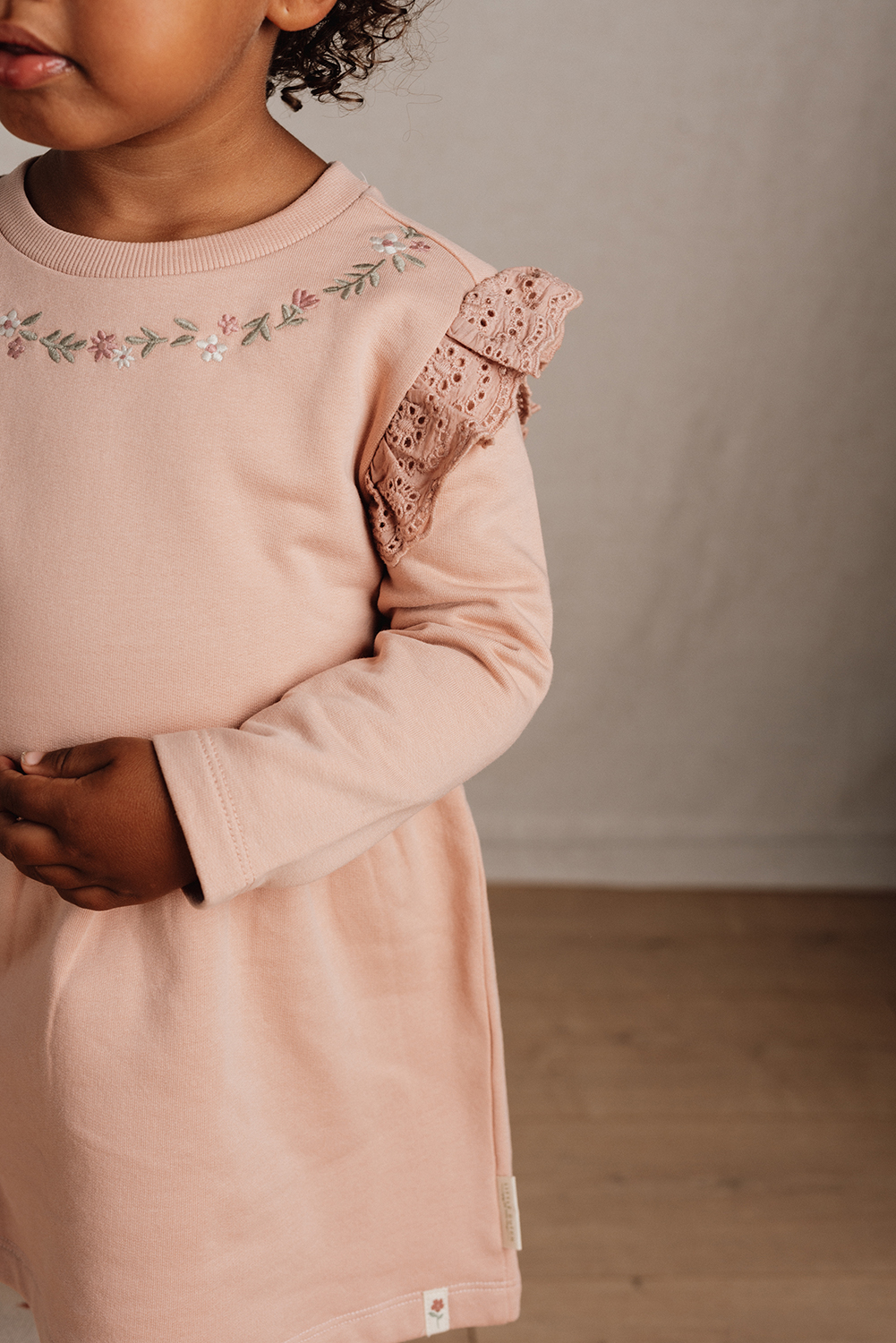 Kleid langärmlig - Little Farm soft rose (Gr. 86)