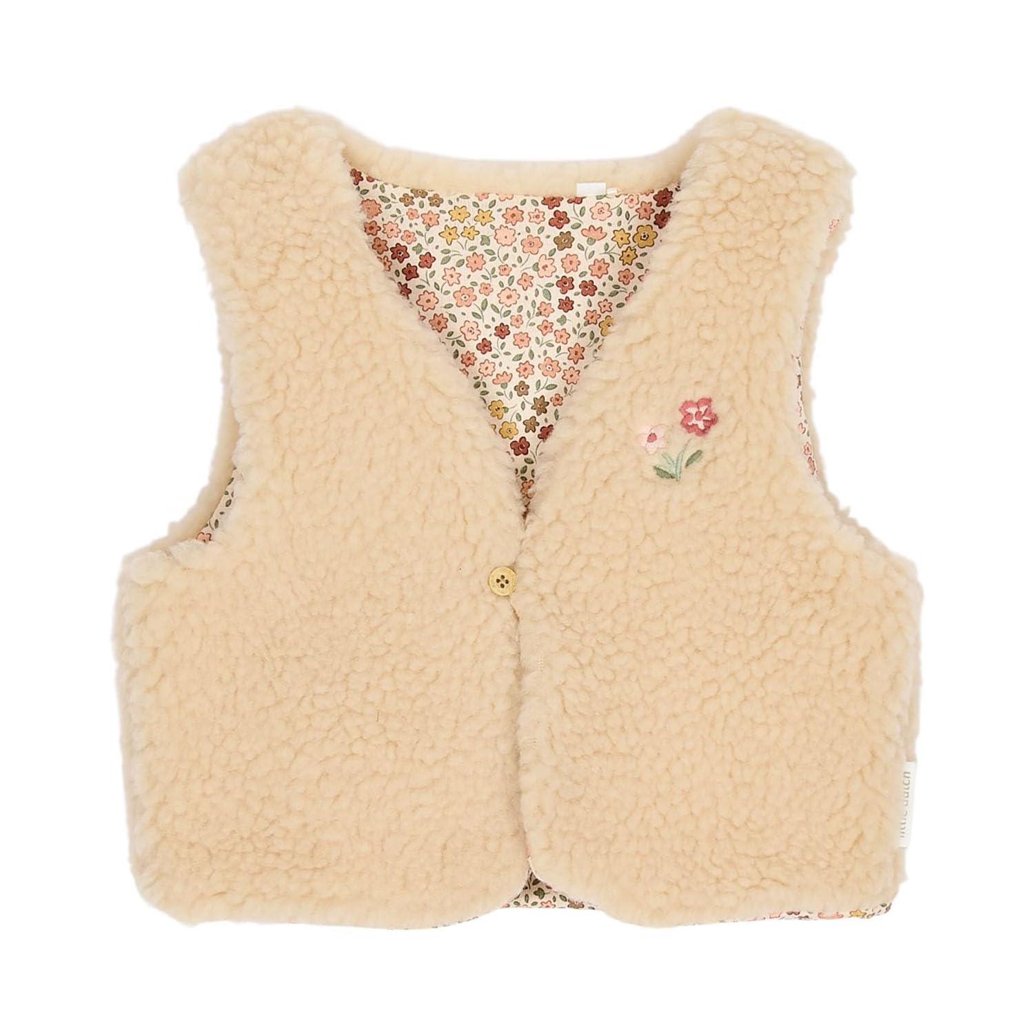 Weste Teddyfell Vanilla - Safari Friends beige (Gr. 86)