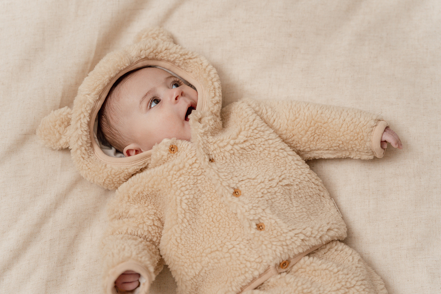Hose Bunny Teddyfell Winter beige (Gr. 86)